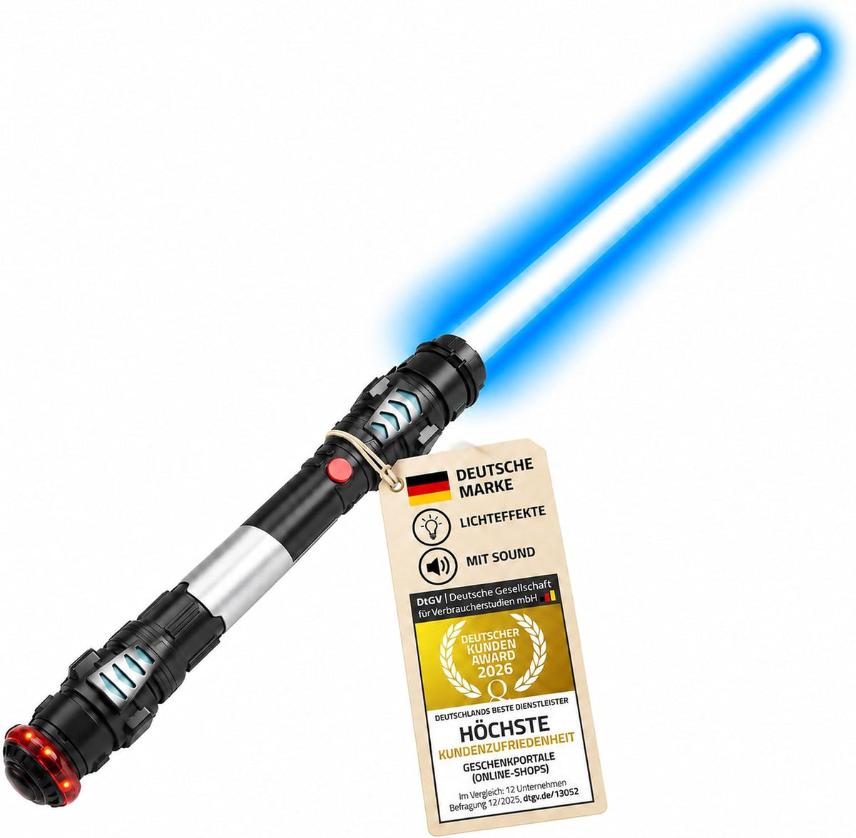 Blaues Lichtschwert 108 cm mit Sound und Vibration #Farbe_Blau