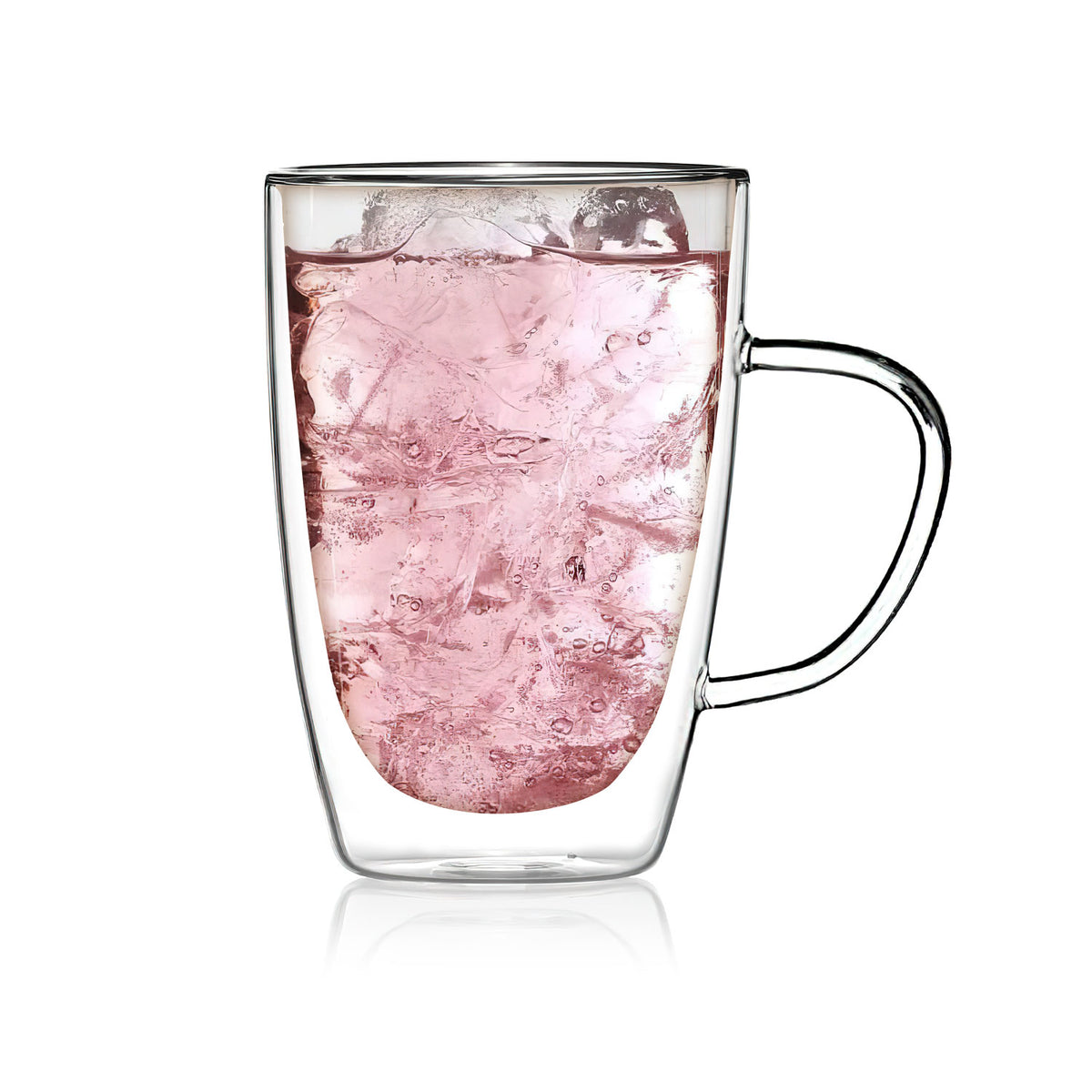 Doppelwandige Thermo-Tasse aus Glas 300ml - Hitzebeständig