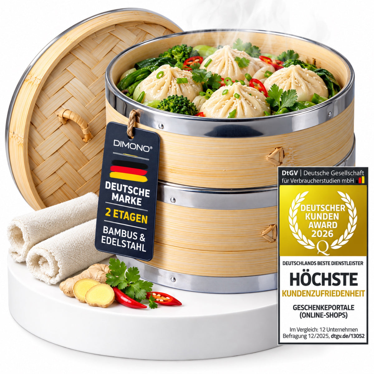 Bambusdämpfer Größe L – SKU 68900020