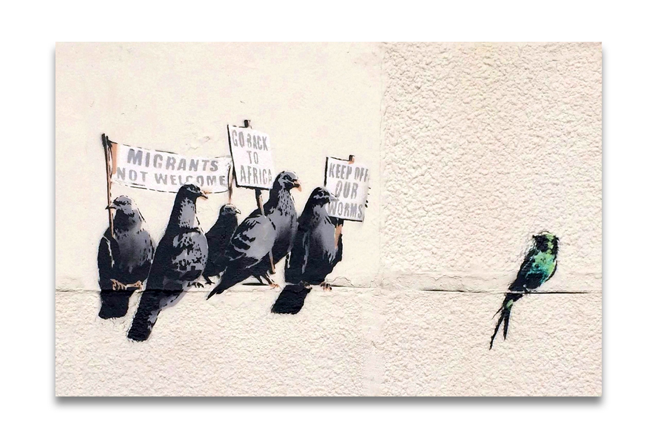 Banksy-kunstdruck-immigration-birds