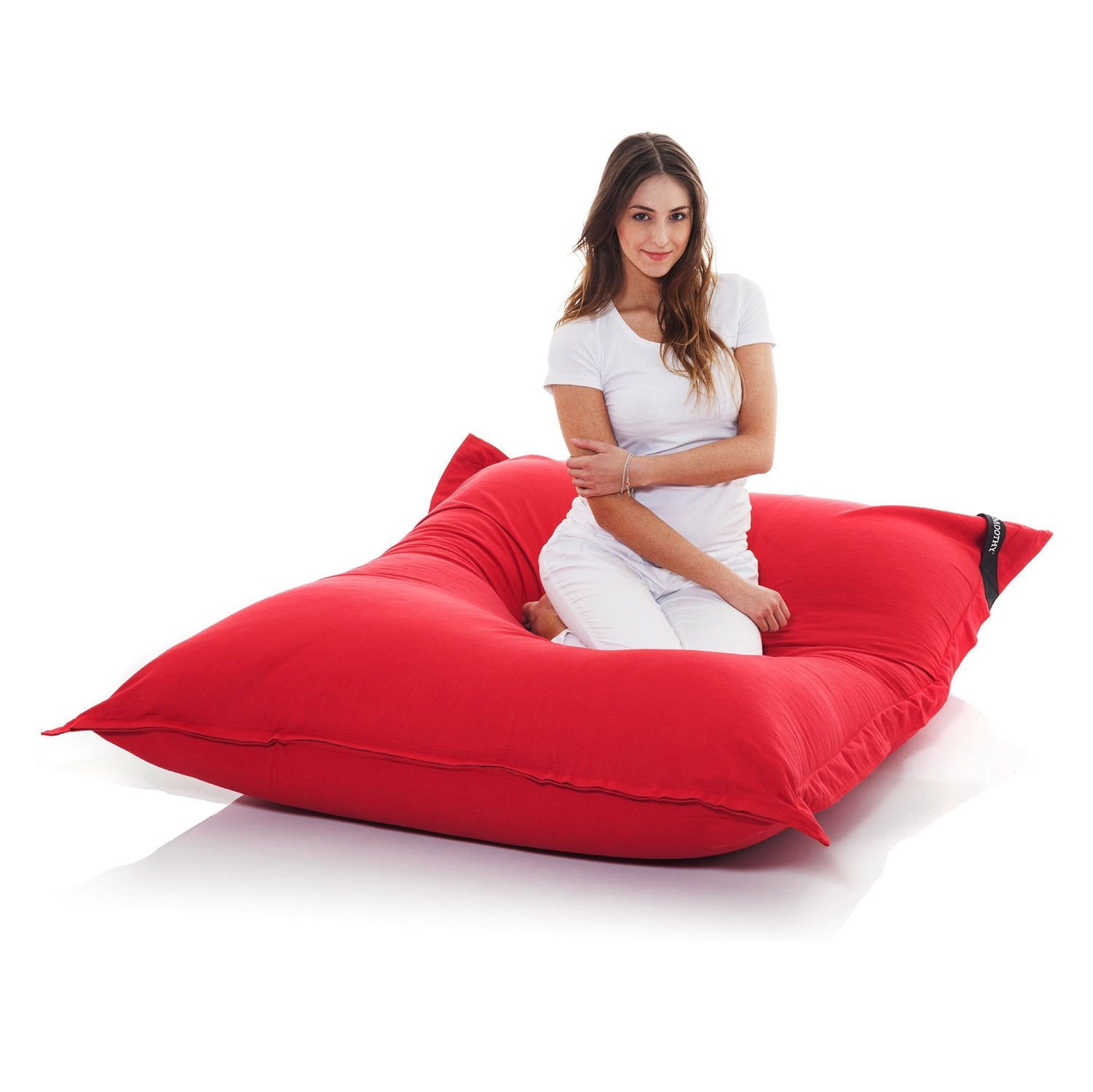 Baumwolle-rot-Sitzsack