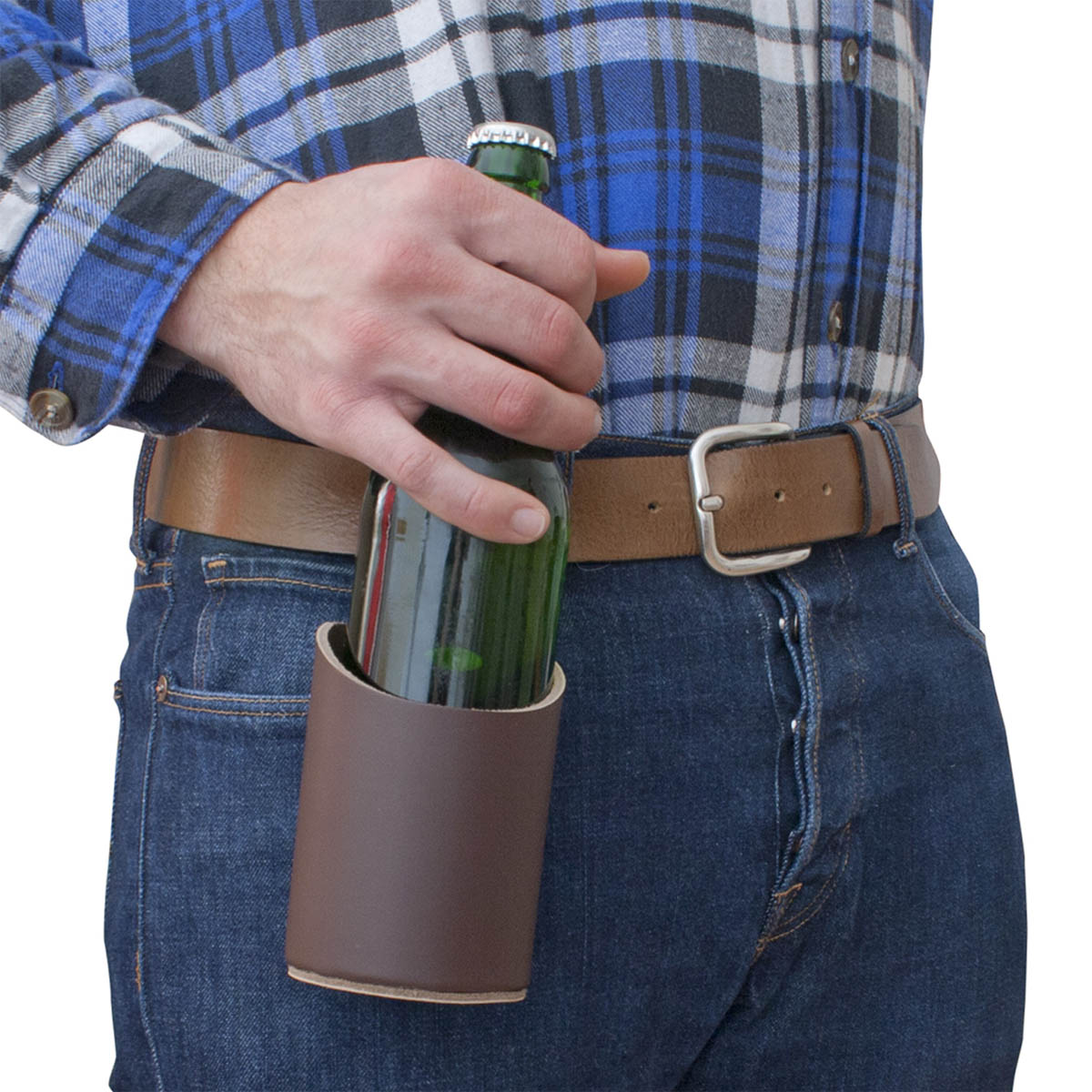 Bier-Holster-aus-Leder