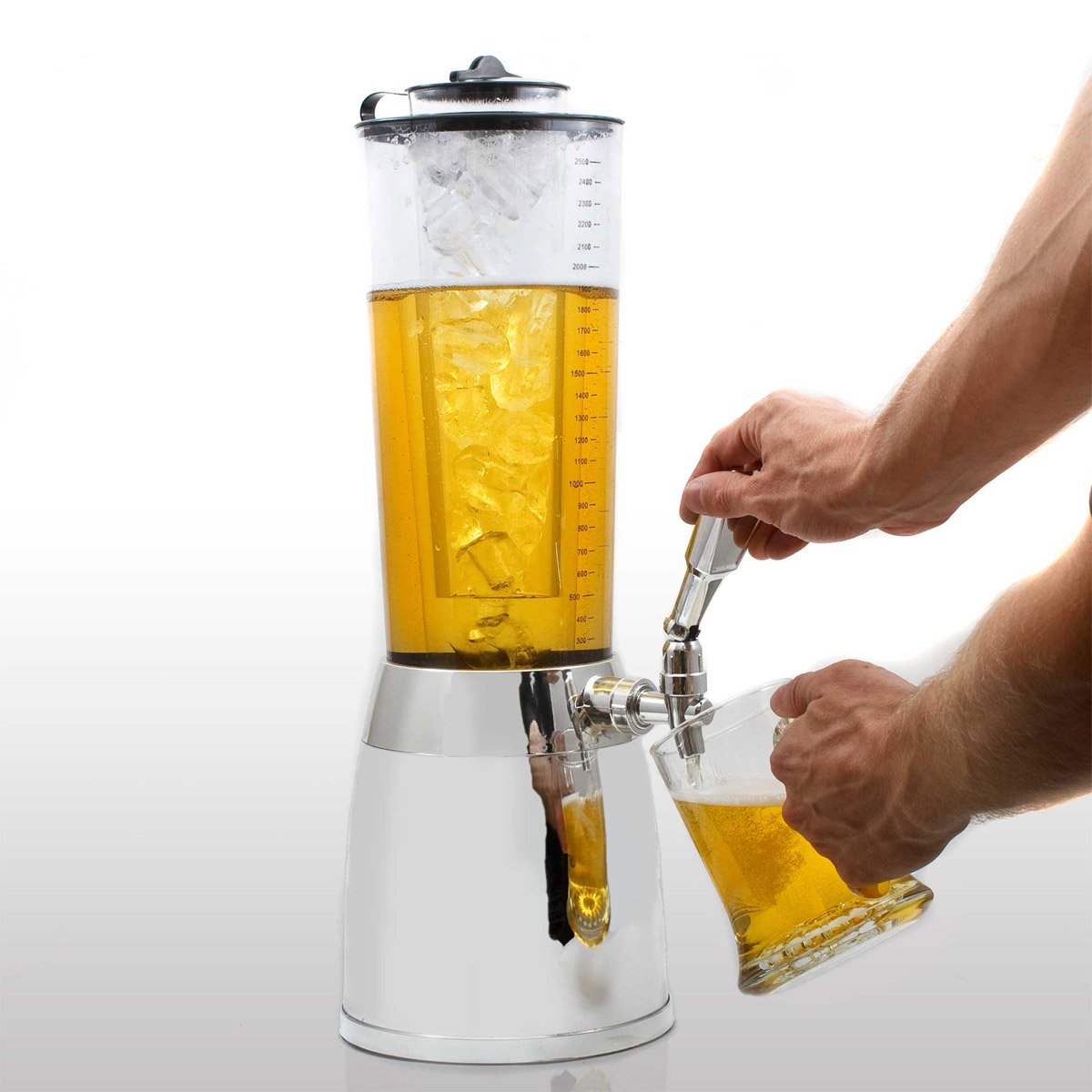 Chrom-Biersaeule-Trinksaeule-verchromt-4L