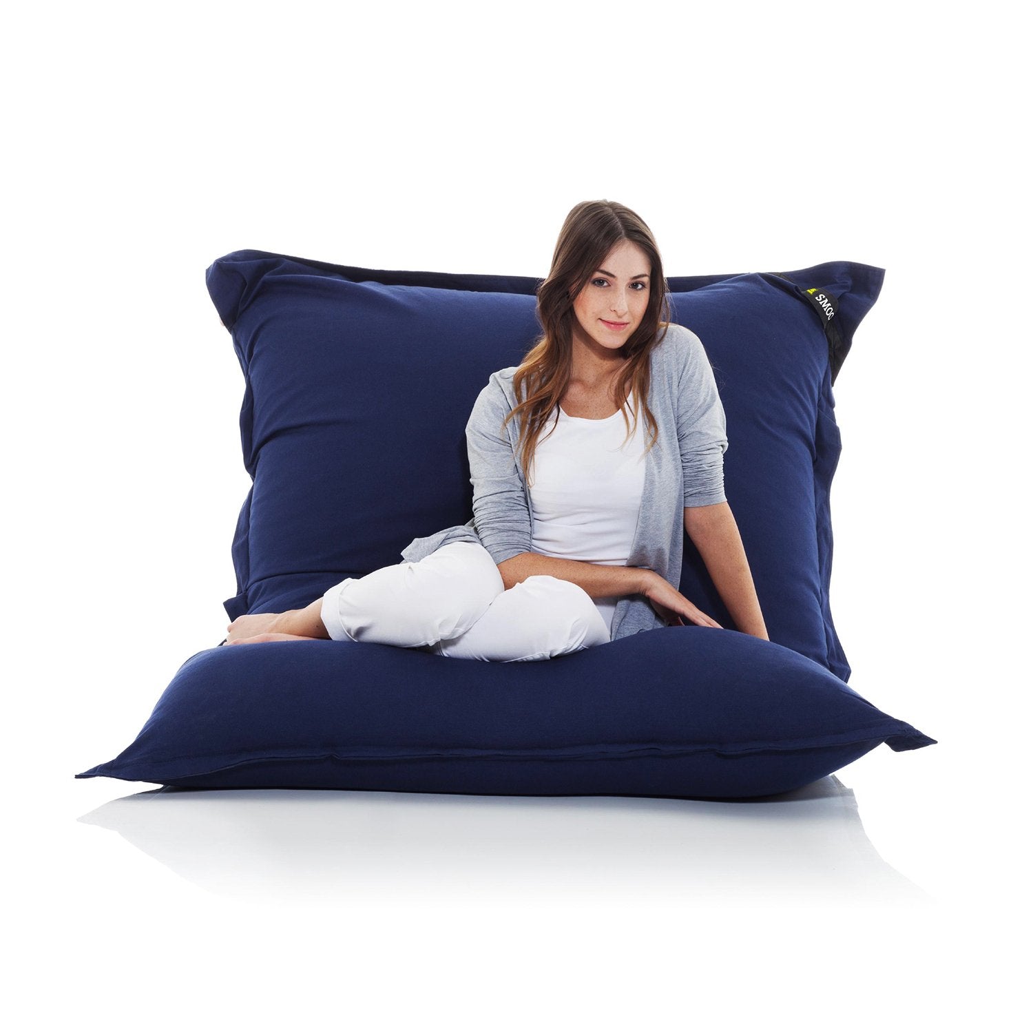 Cotton-Indigo-blau-Sitzkissen