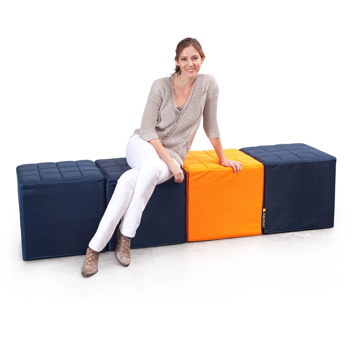 Cube-Sitzwurfel-Blau