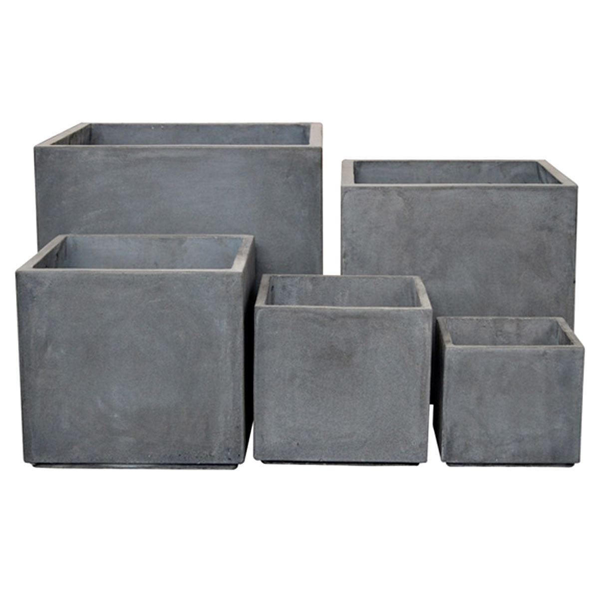 Fiberglas-Blumentopf-beton