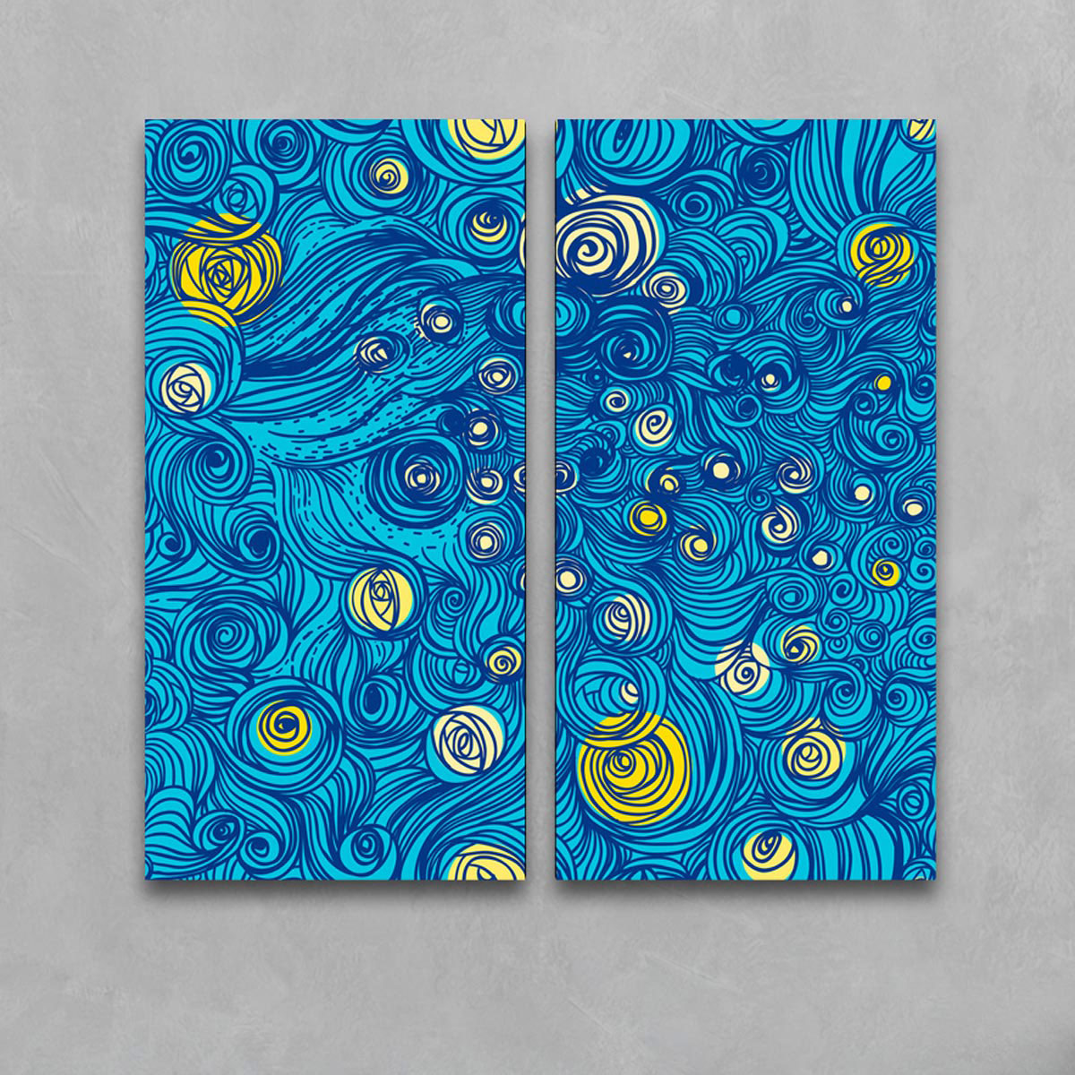 Kunstdruck-Leinwand-Mondschein-inspiriert-von-der-Sternennacht