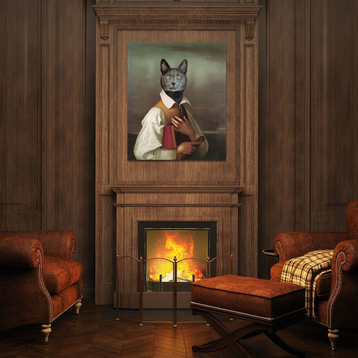 Portrait-Nachtkatze