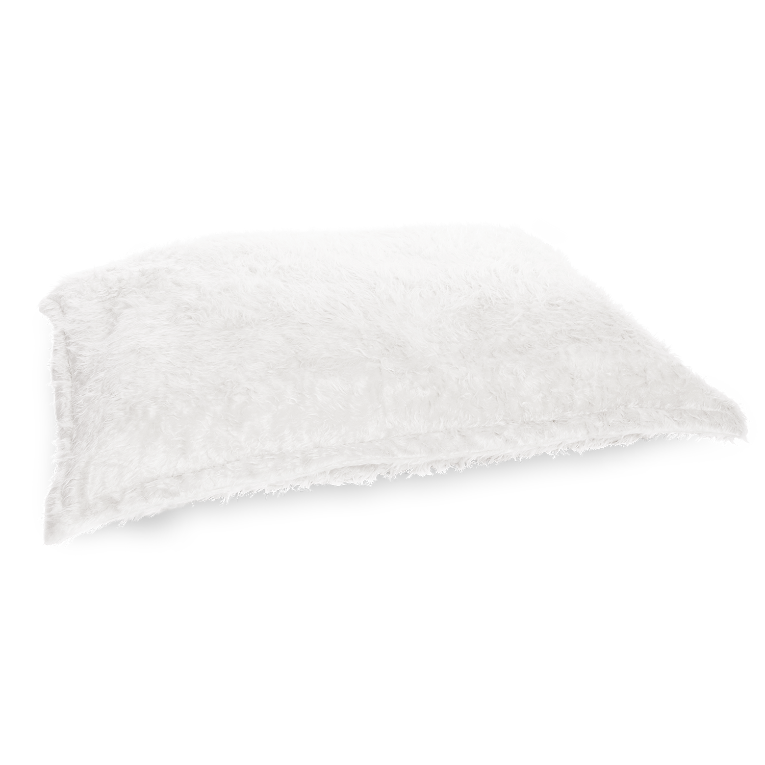 Sitzkissen-Flokati-weiss
