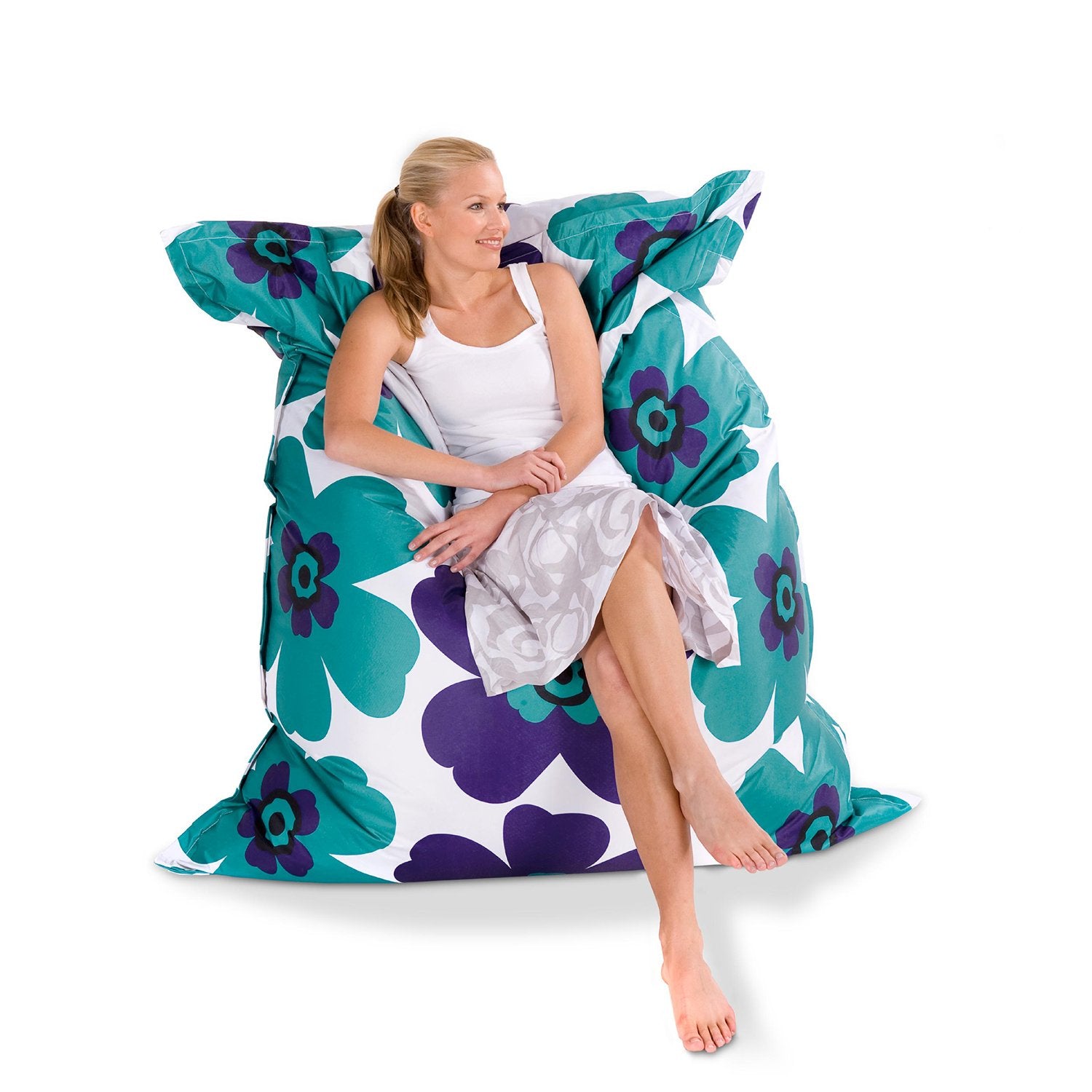 Sitzsack-Floralia-tuerkis-blau