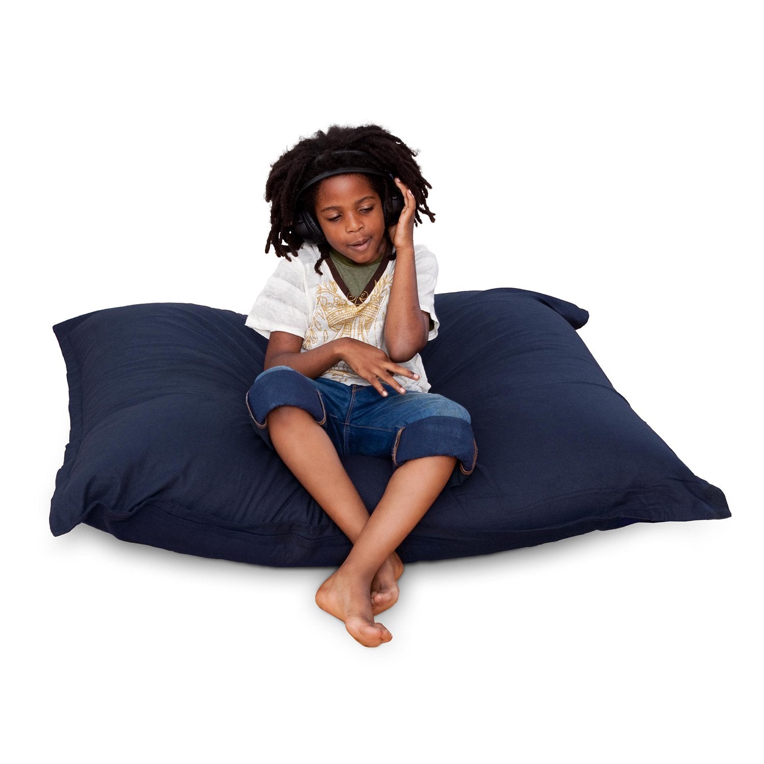 Sitzsack-Junior-Baumwolle-blau