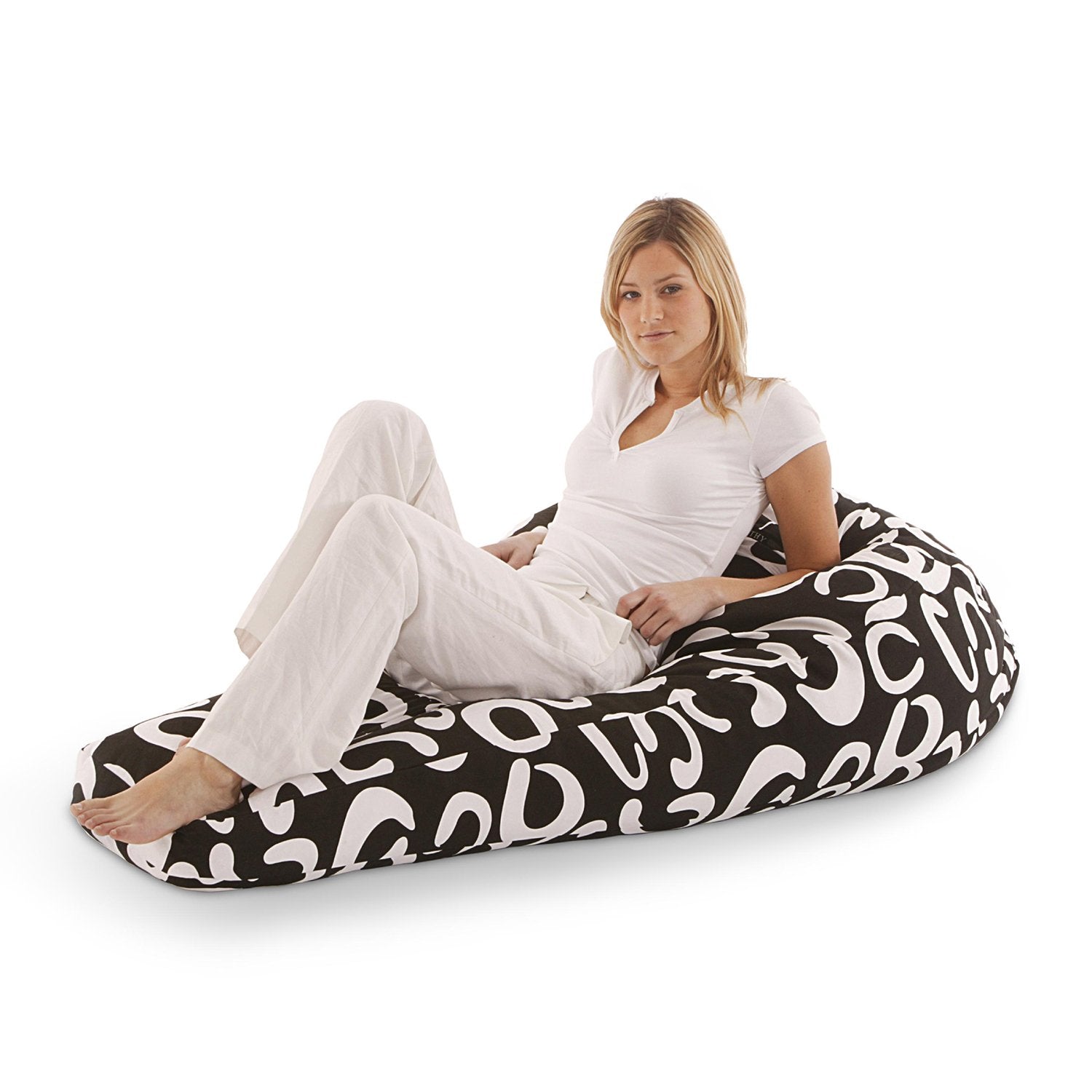 Sitzsack-Junior-Beany-schwarz-weiss