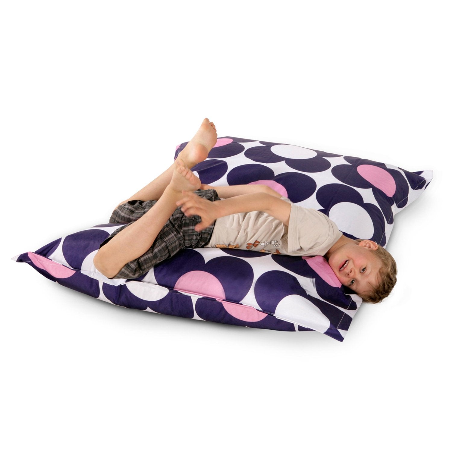 Sitzsack-Junior-Nightflower-Blau-Pink