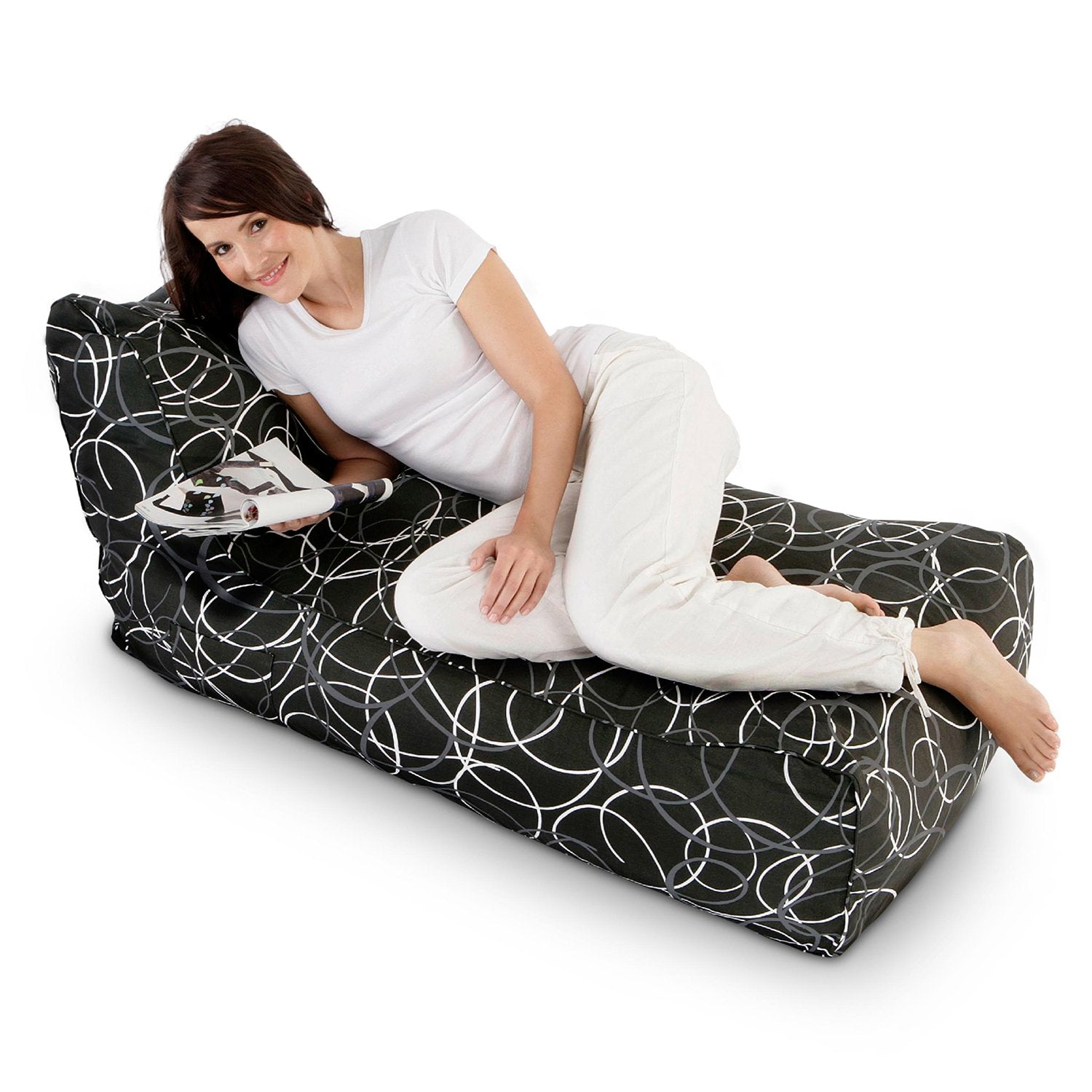 Sitzsack-Lounge-Daybed-schwarz-weiss