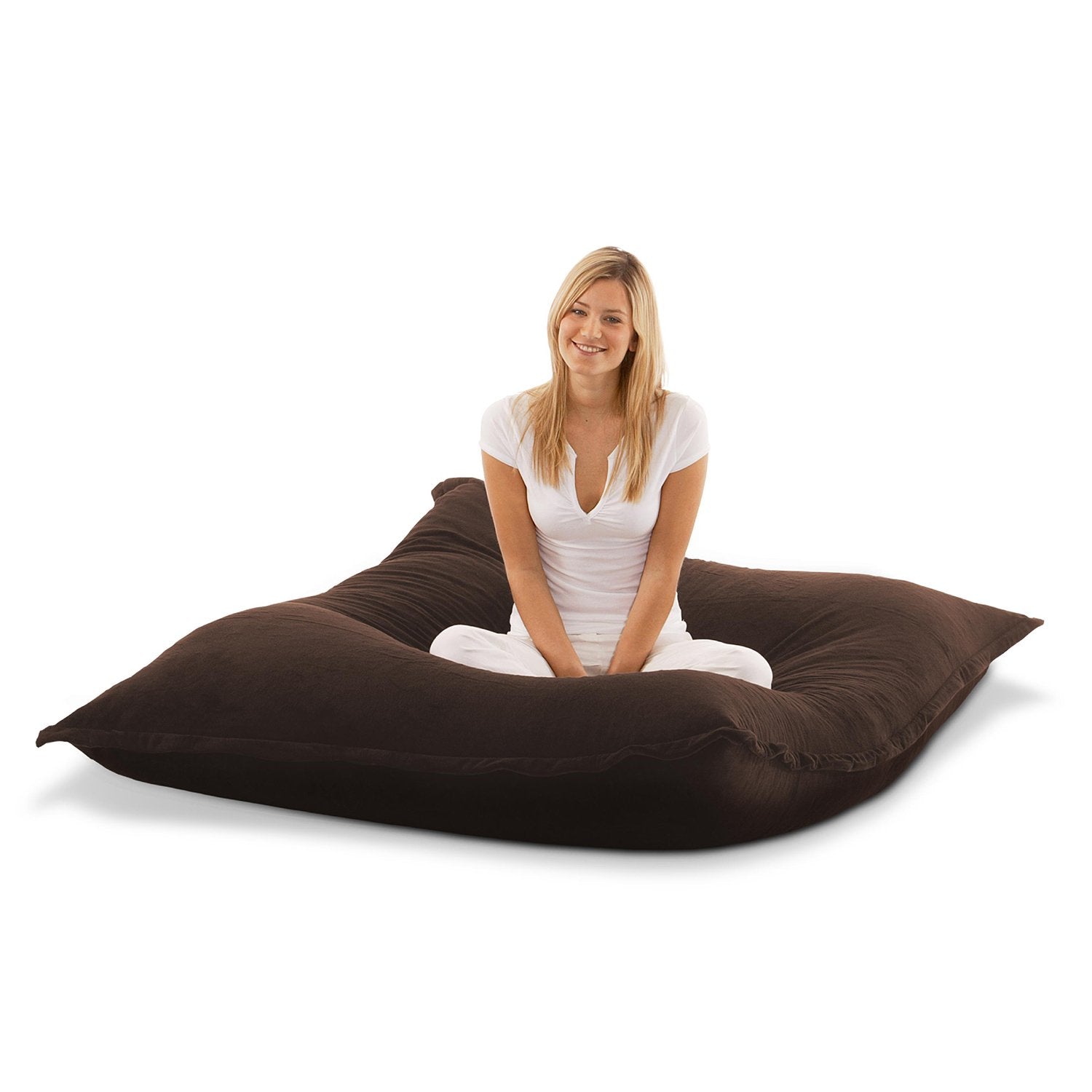 Sitzsack-Samt-Braun