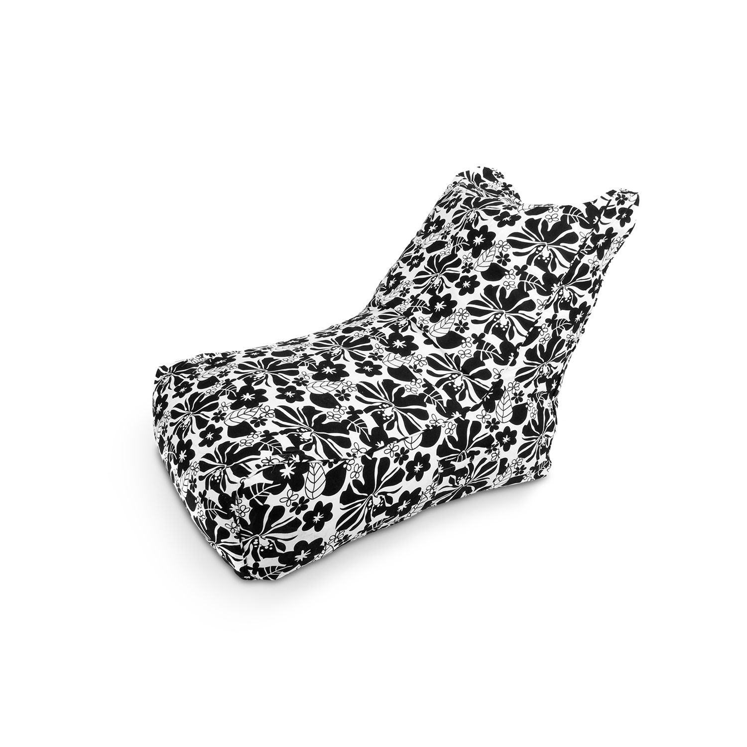 Sitzsack-Smoothy-Lounge-Chair-Schwarz-Weiss