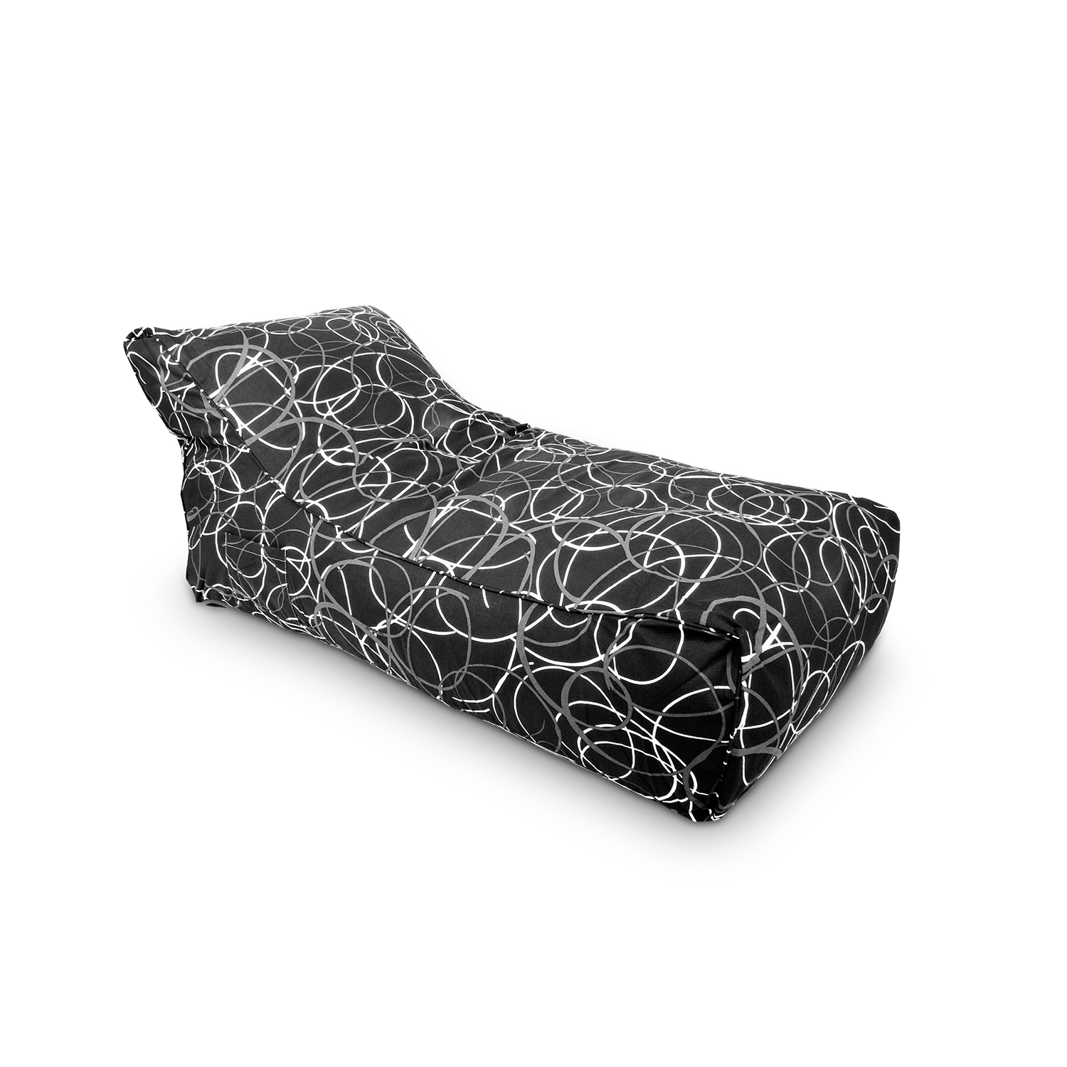 Sitzsack-Smoothy-Lounge-Daybed-schwarz-weiss