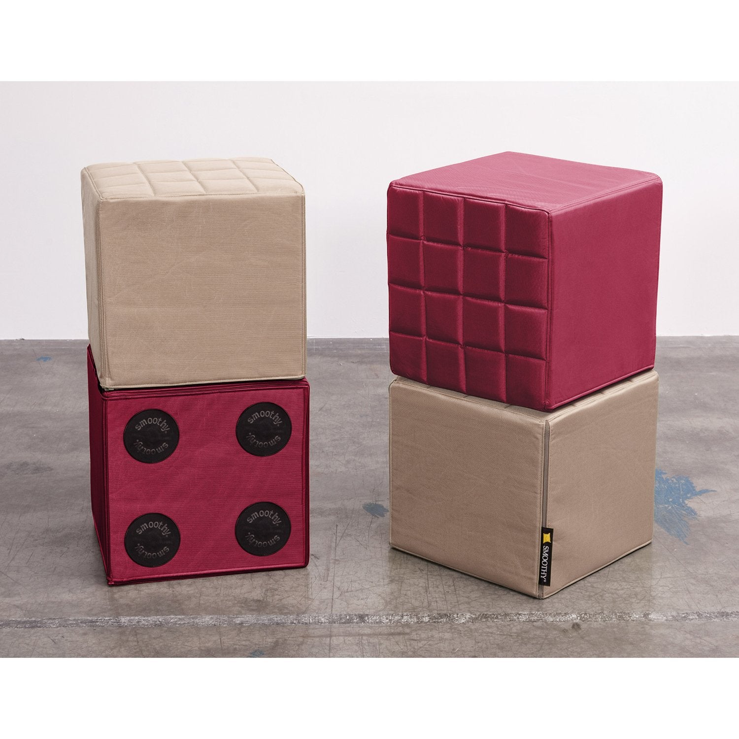 Smoothy-Cube-Sitzw-rfel-Bordeaux