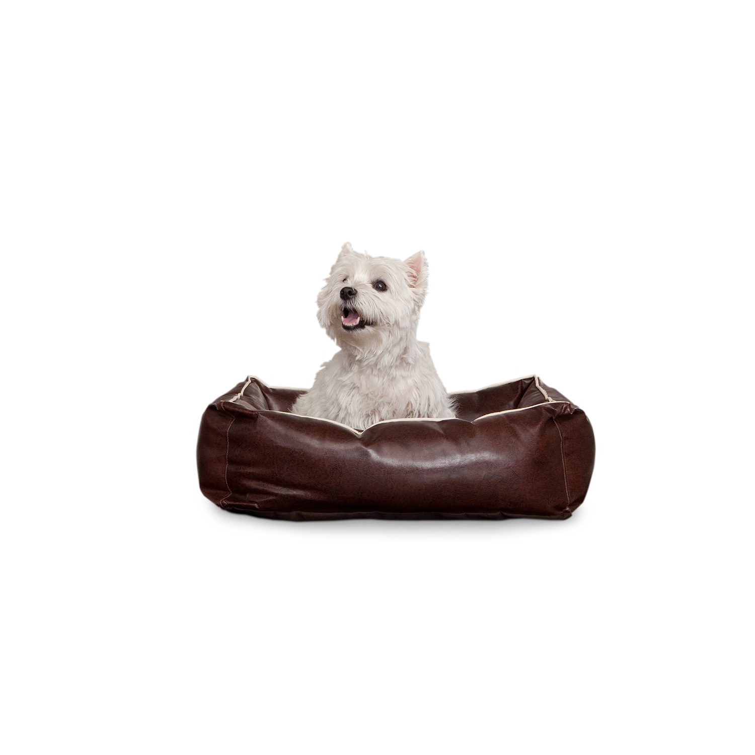 Smoothy-Dogbed-Leder-Braun