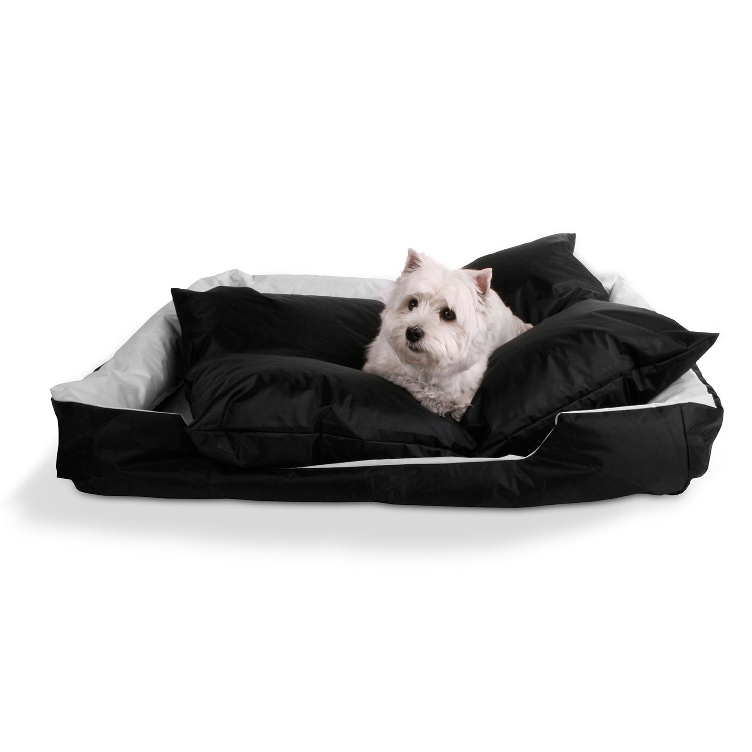 Smoothy-Hundebett-Supreme-schwarz-weiss