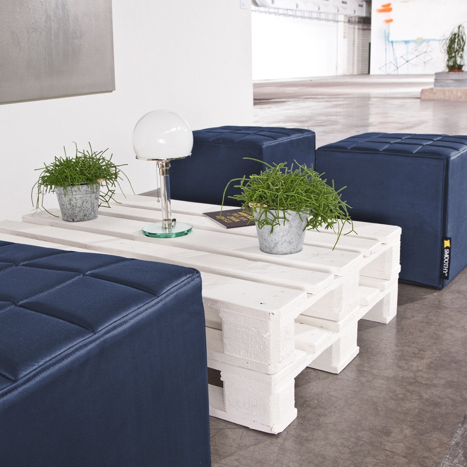 Smoothy-Lounge-Sitzwurfel-Blau