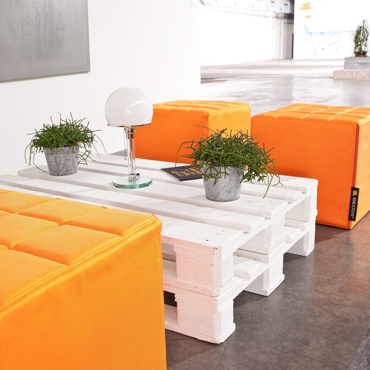 Smoothy-Lounge-Sitzwurfel-Orange