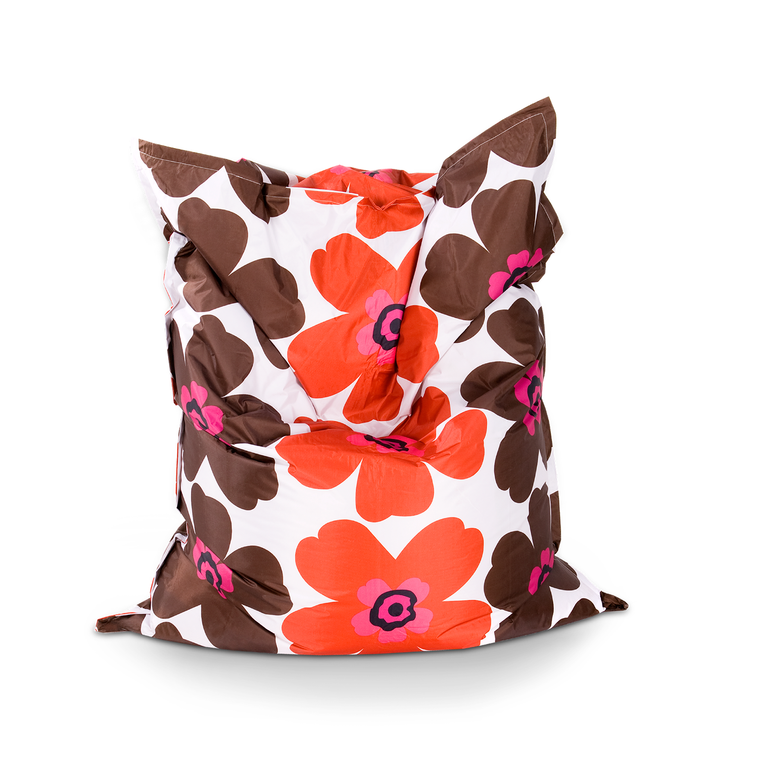 Smoothy-Sitzkissen-Floralia-braun-orange