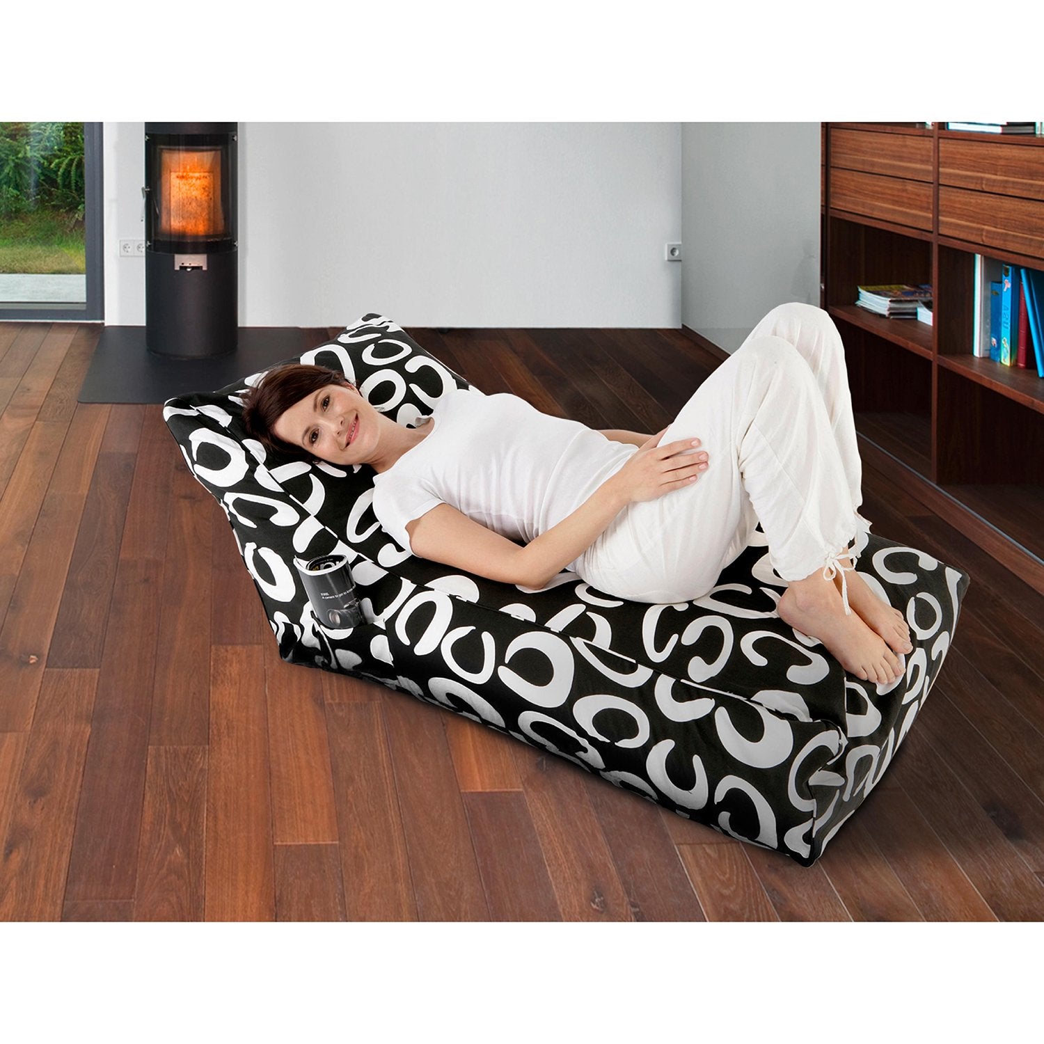 Smoothy-Sitzkissen-Lounge-Daybed-schwarz-weissOMLVFKLHElu7v