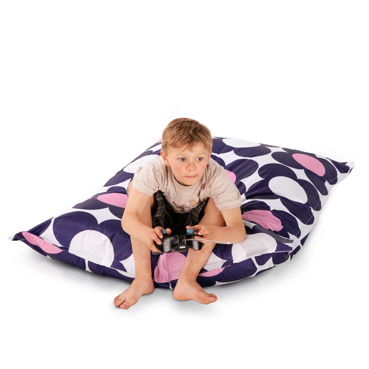 Smoothy-Sitzsack-Junior-Nightflower-Blau-Pink
