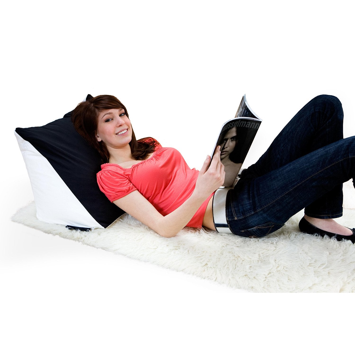 Smoothy-Sitzsack-Lesekissen-Keilkissen-Lesehilfe