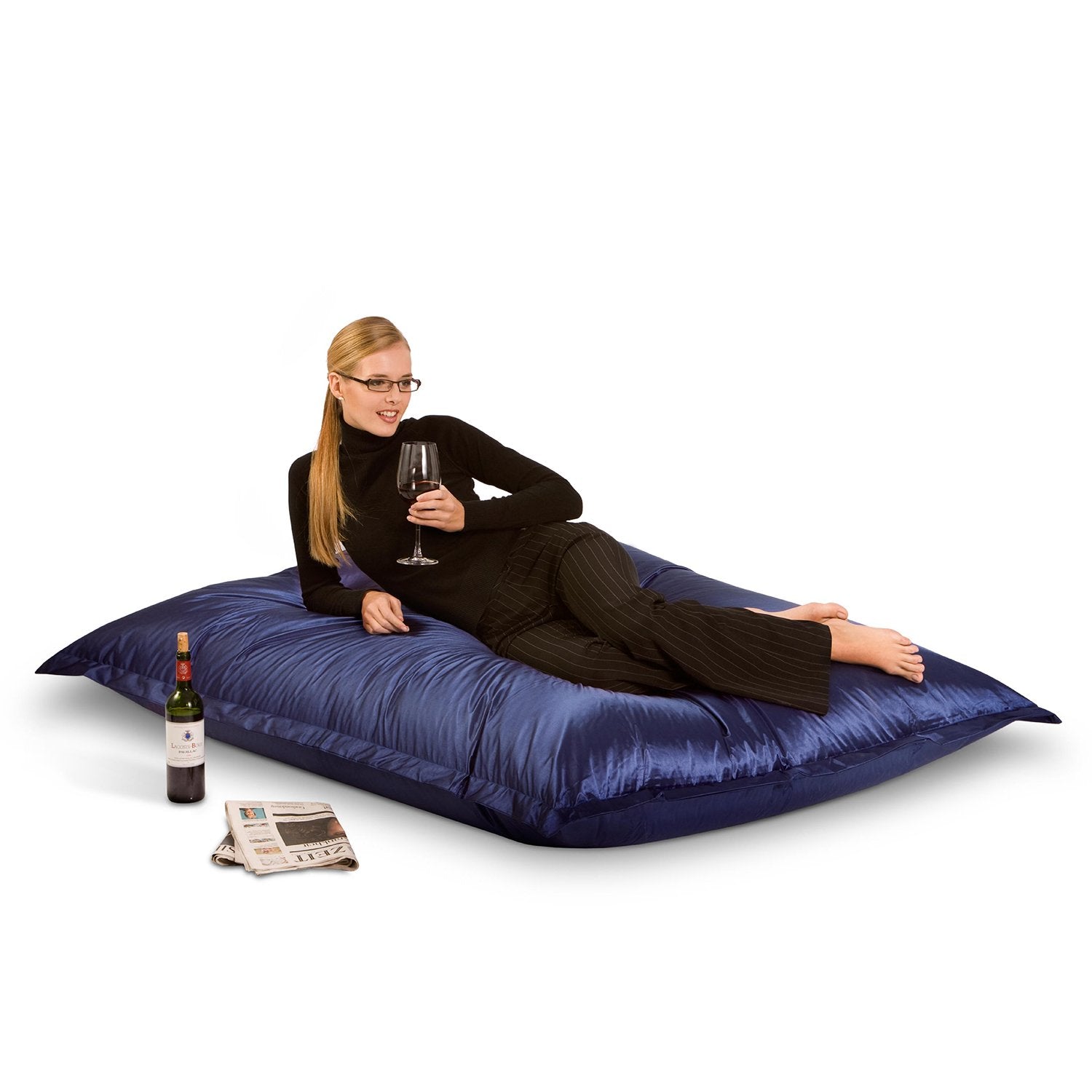 Smoothy-Sitzsack-metallic-saphir