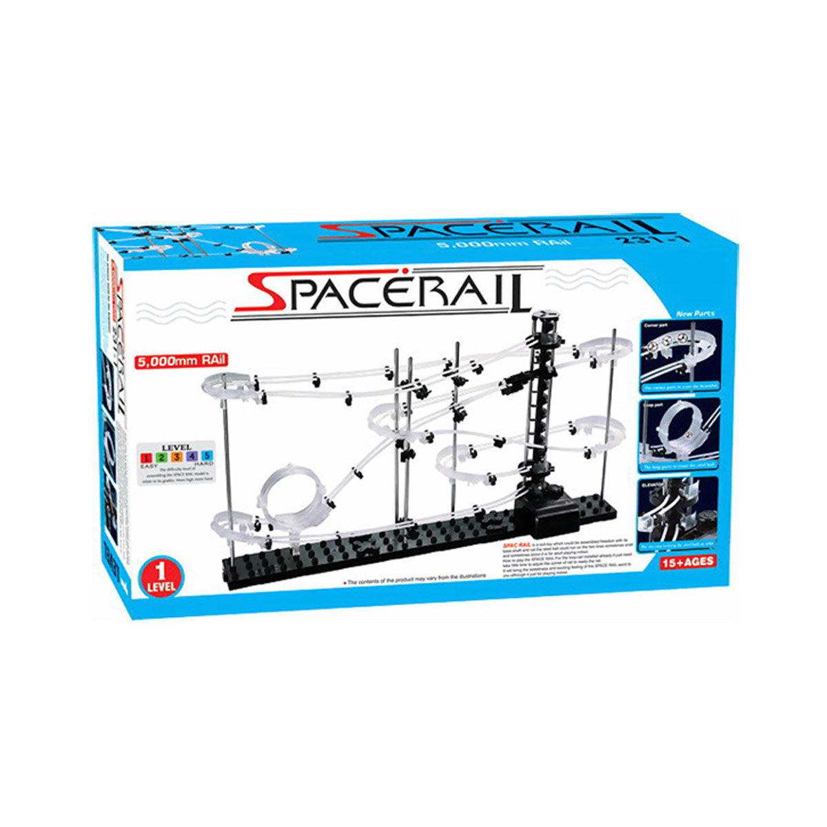 Spacewarp-Space-Rail-Kugelbahn-Level-1-mit-5-Meter-Laenge