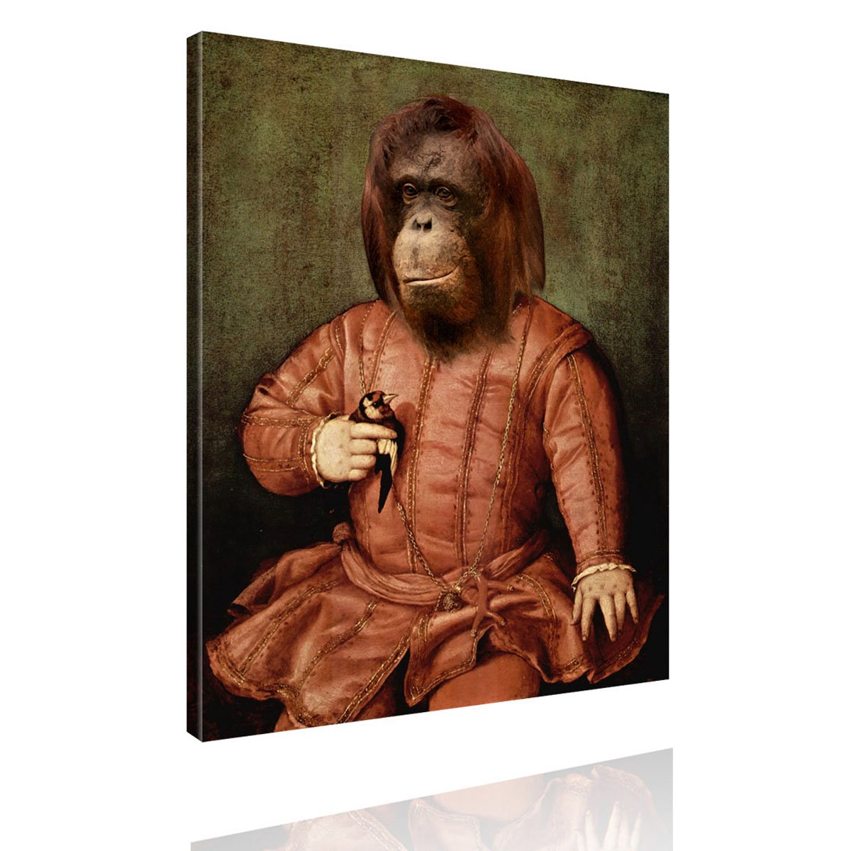 Tierportrait-Orang-Utan-Affe-Gemaelde