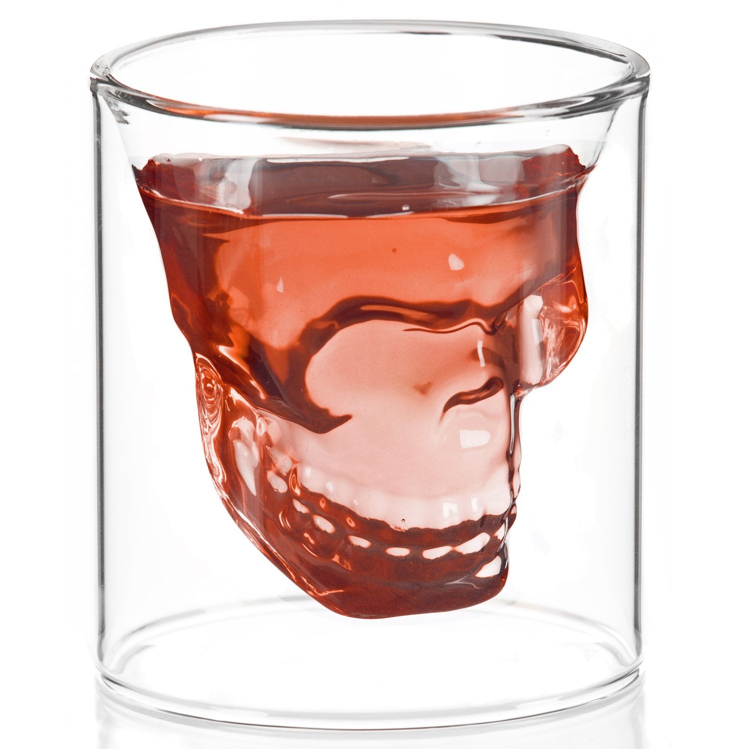 Totenschaedel-Schnapsglas