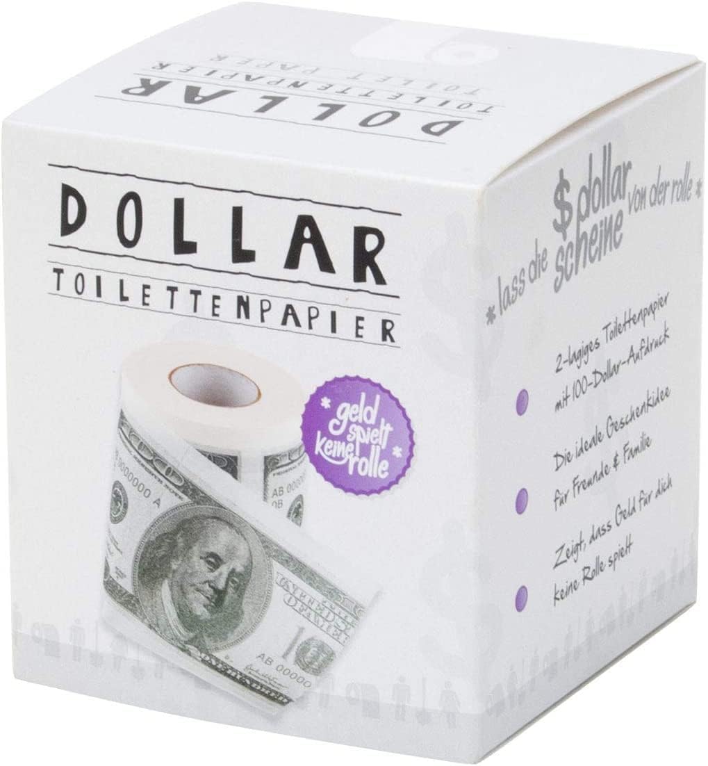 $100-Schein Klopapier – Lustiges Scherzartikel-Geschenk für Wichteln