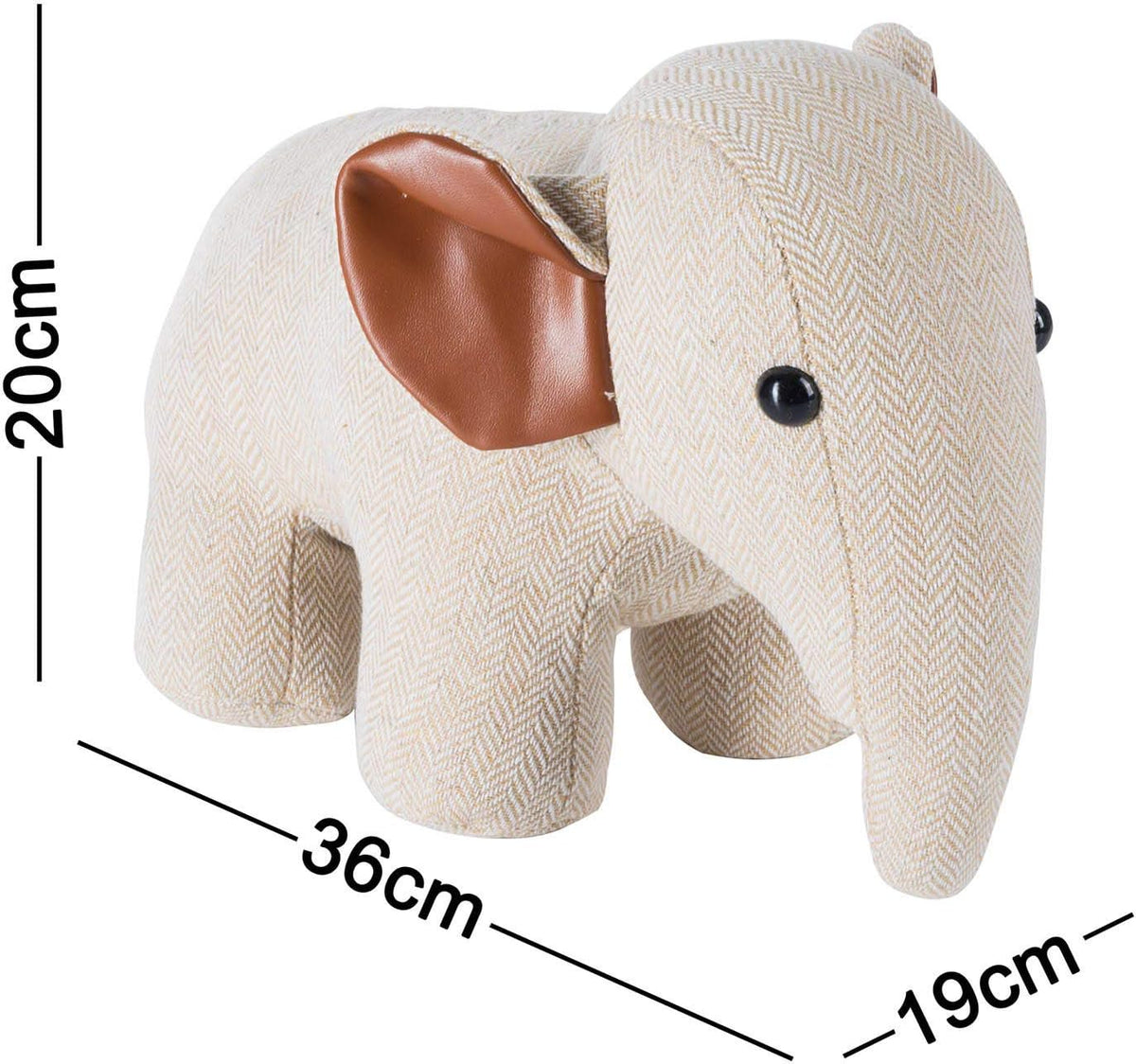 Türstopper Elefant - Handgefertigter Türpuffer 1,25 kg - Stabil