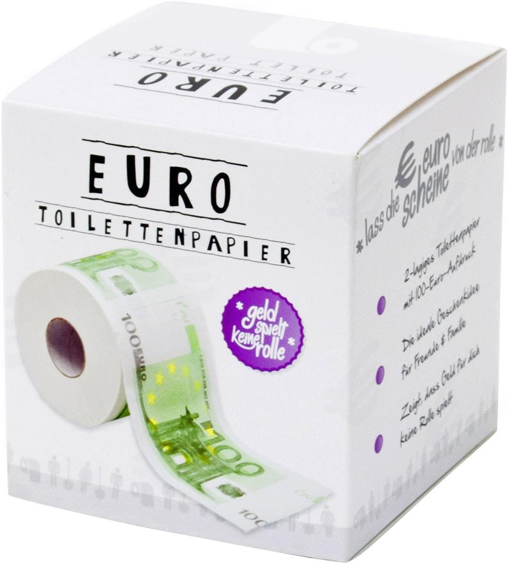 100€-Schein Toilettenpapier - Lustiges Geschenk & Scherzartikel