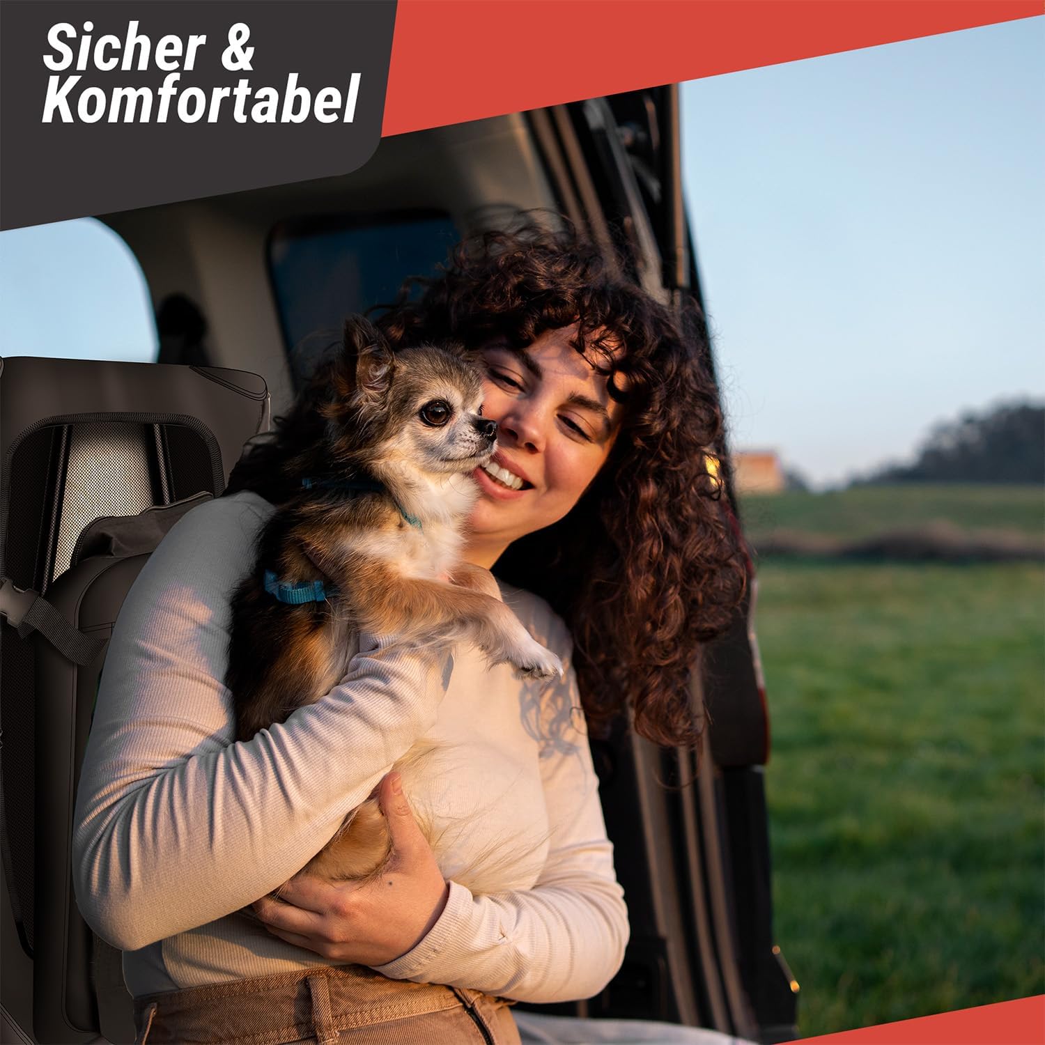 Faltbare Hundetransportbox Gr. L - Stabile Hundebox fürs Auto