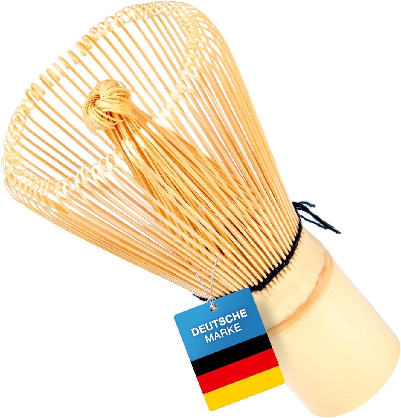 Matcha-Besen Chasen aus Bambus - 100 Borsten für perfekten Schaum