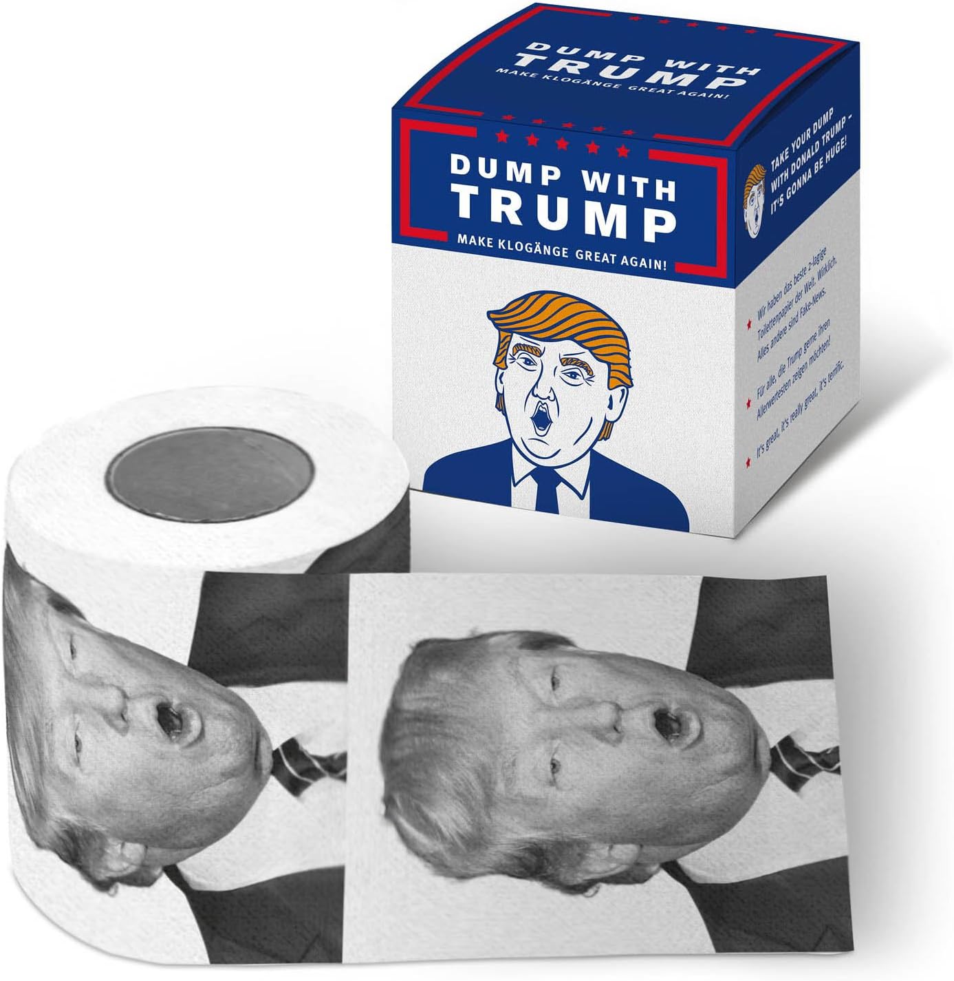 Trump Toilettenpapier - Witziges Klopapier als Party-Geschenk