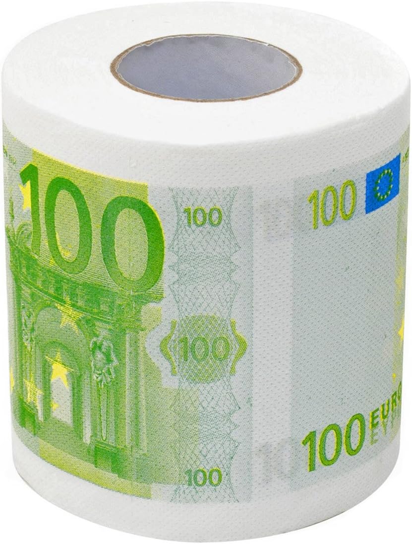 100€-Schein Toilettenpapier - Lustiges Geschenk & Scherzartikel