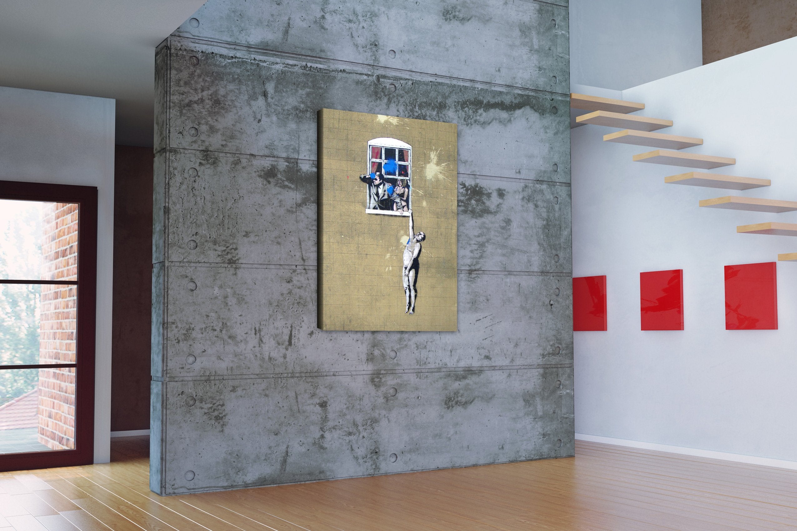 banksy-kunstdruck-naked-man