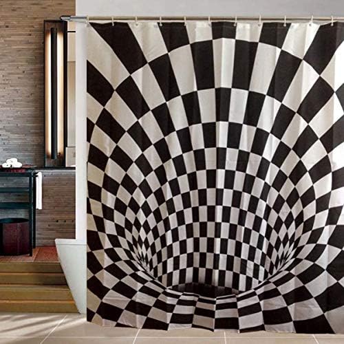 3D-Illusion Duschvorhang 180x200 cm – Wasserabweisend & Waschbar