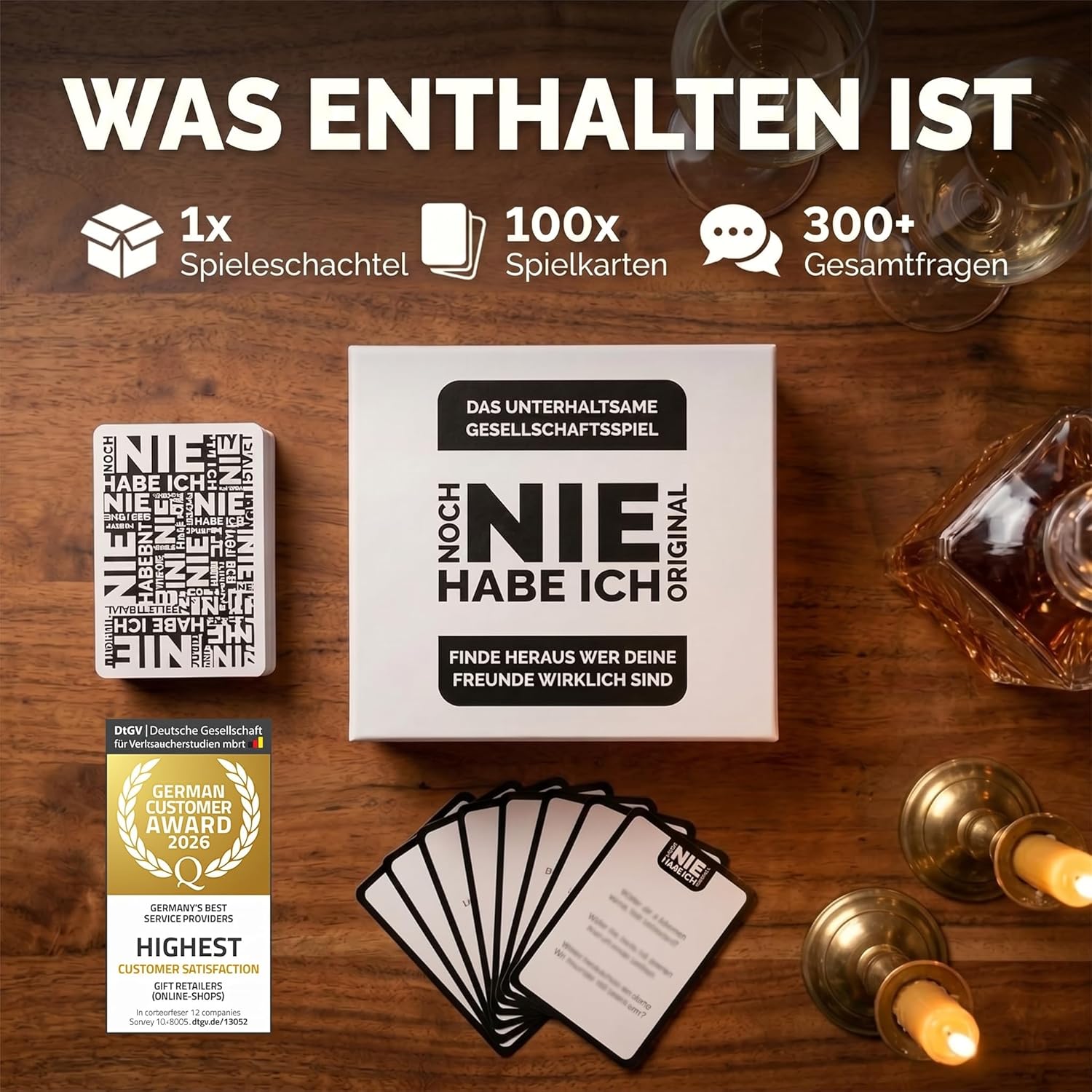 Noch NIE habe ich Partyspiel - Trinkspiel mit 300 Fragen