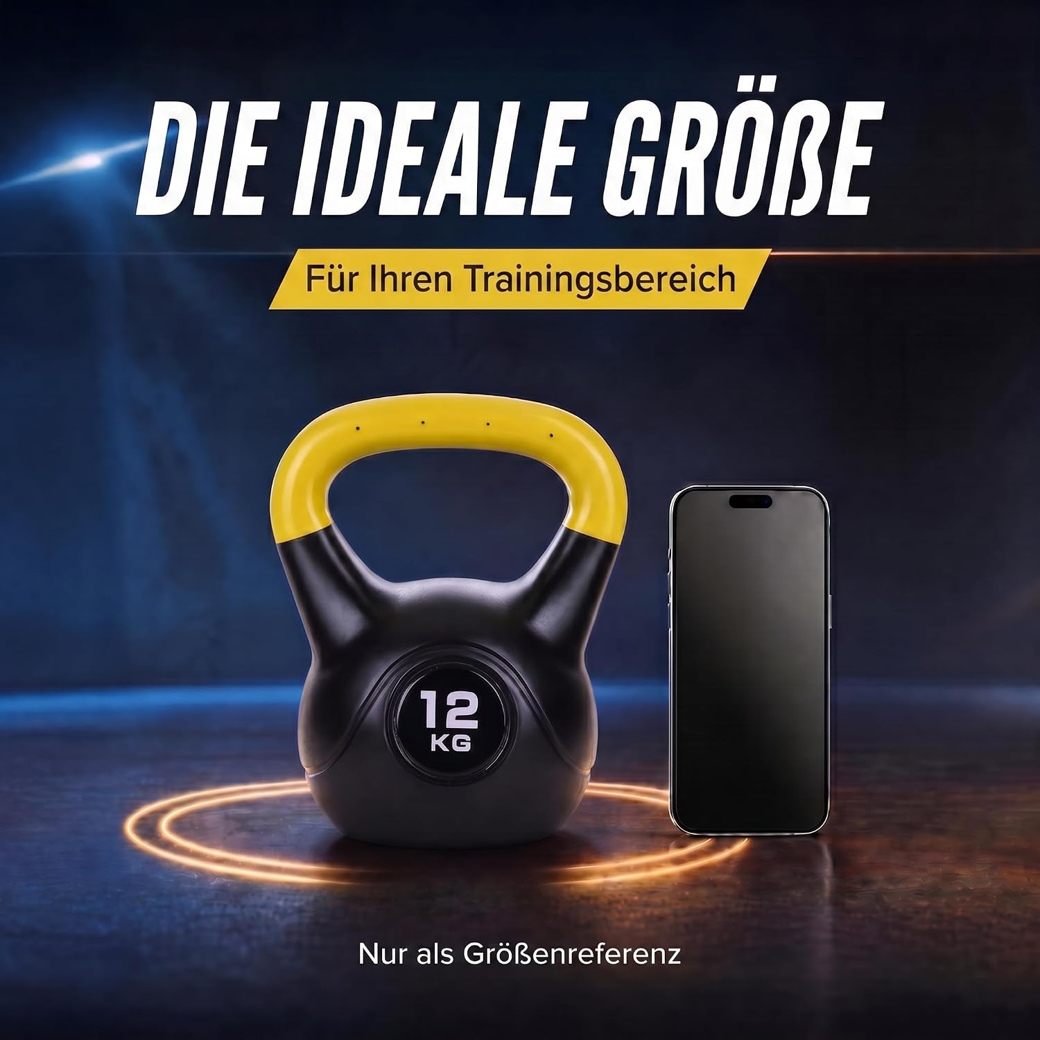Kettlebell Kugelhantel Deluxe 2-20 kg – Bodenschonendes Krafttraining