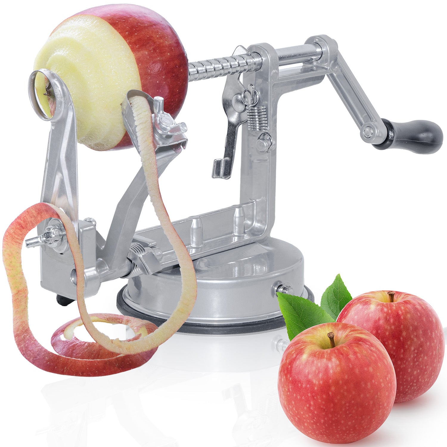 Apfelschäler Edelstahl - Sparschäler für dünne Scheiben