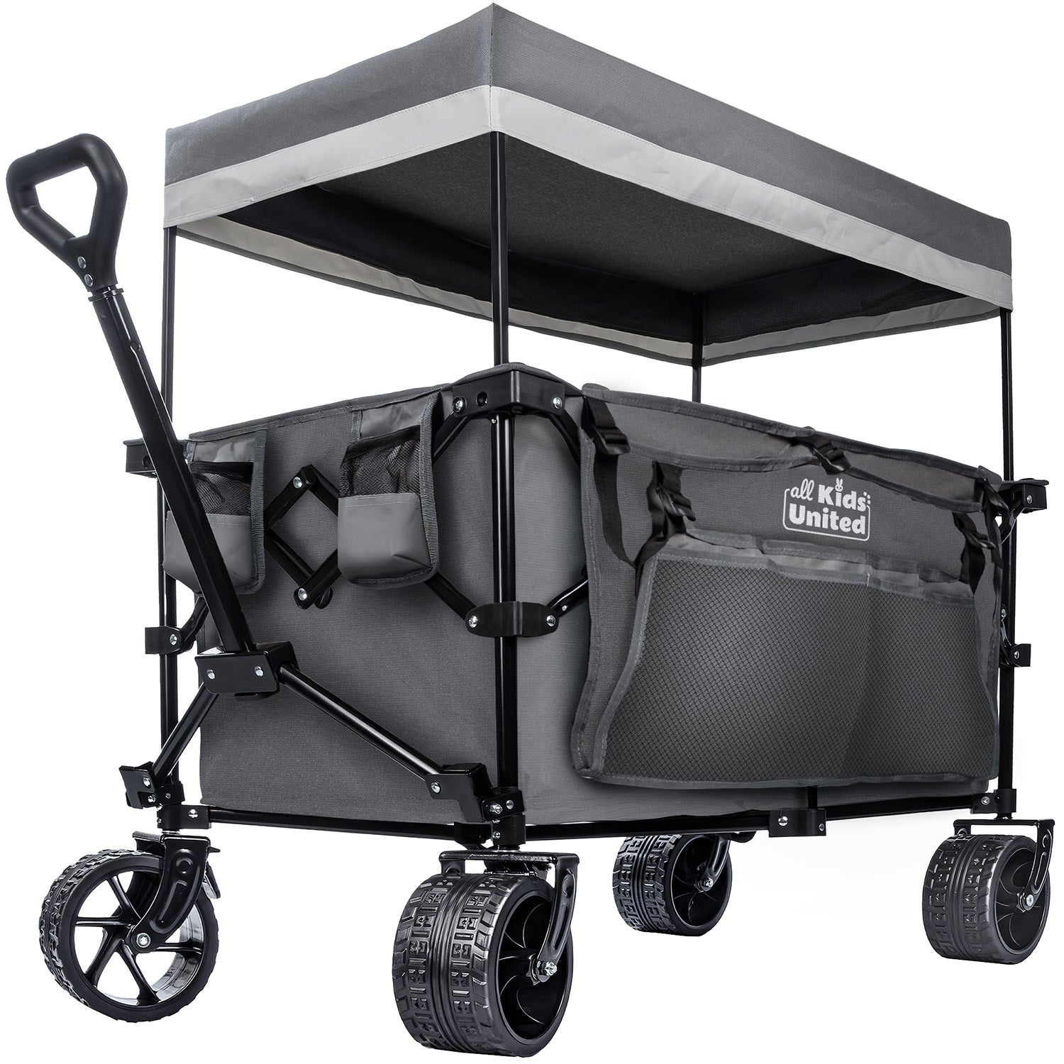 Faltbarer Bollerwagen - Strand-Buggy mit XXL Geländeräder und Bremse