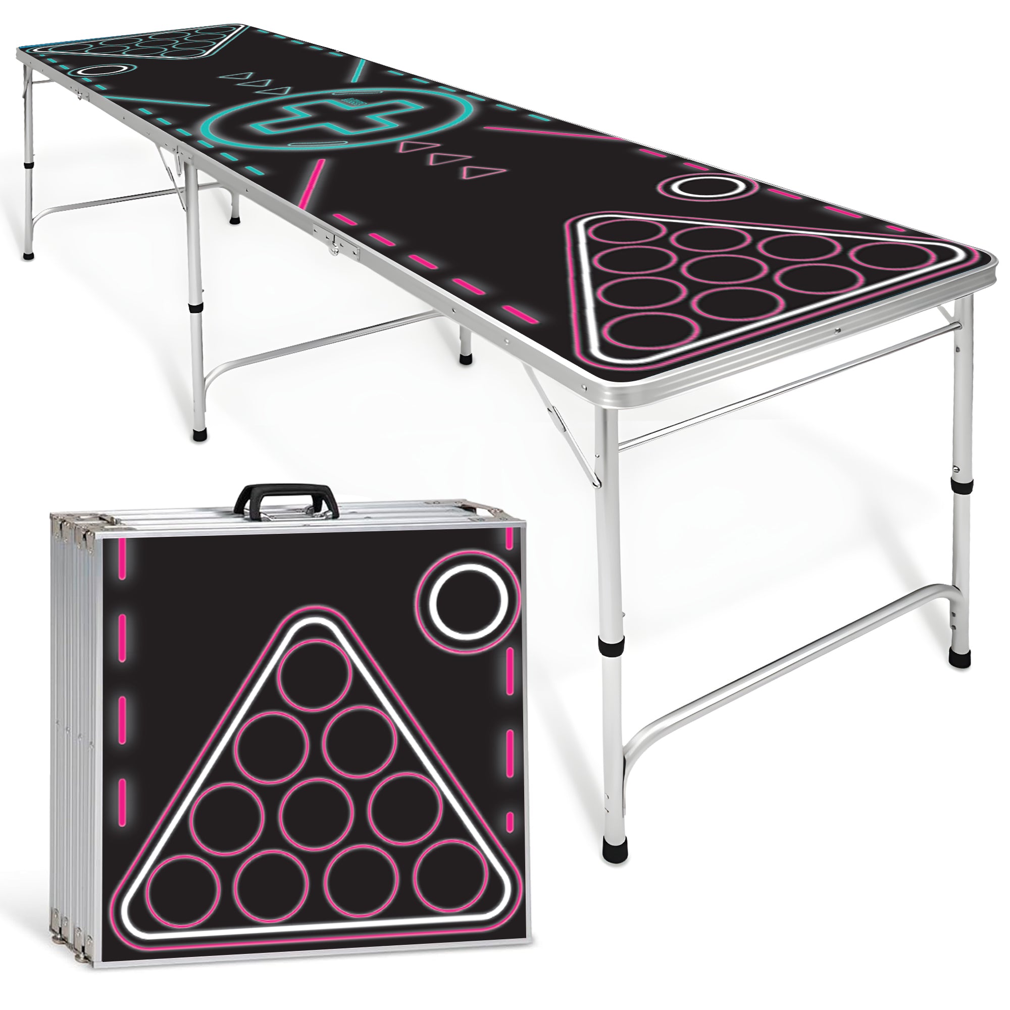 Klappbarer Bierpong-Tisch Set - Praktischer Beer Pong Tisch