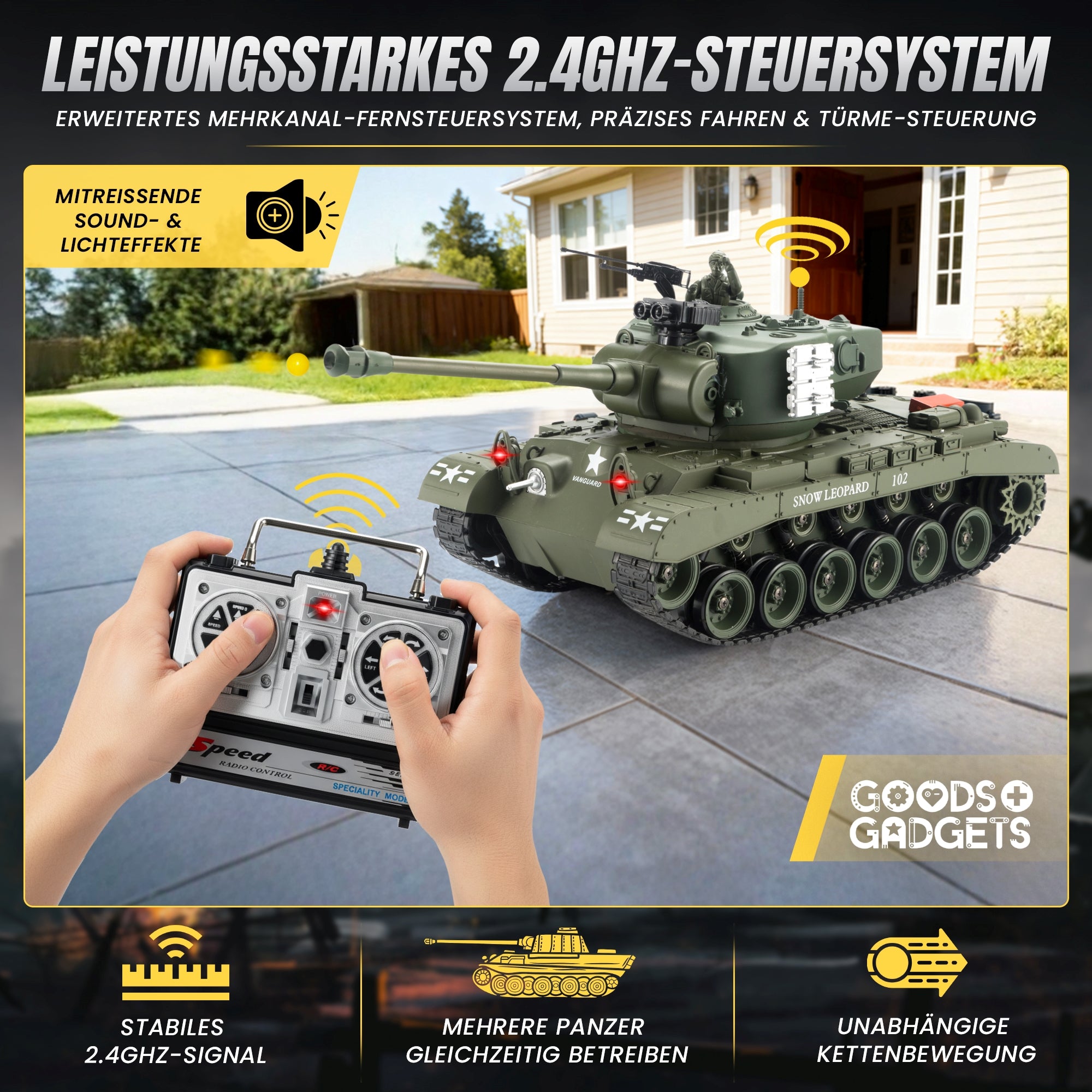 Ferngesteuerter M26 Pershing - 1:16 R/C Modellbau Panzer