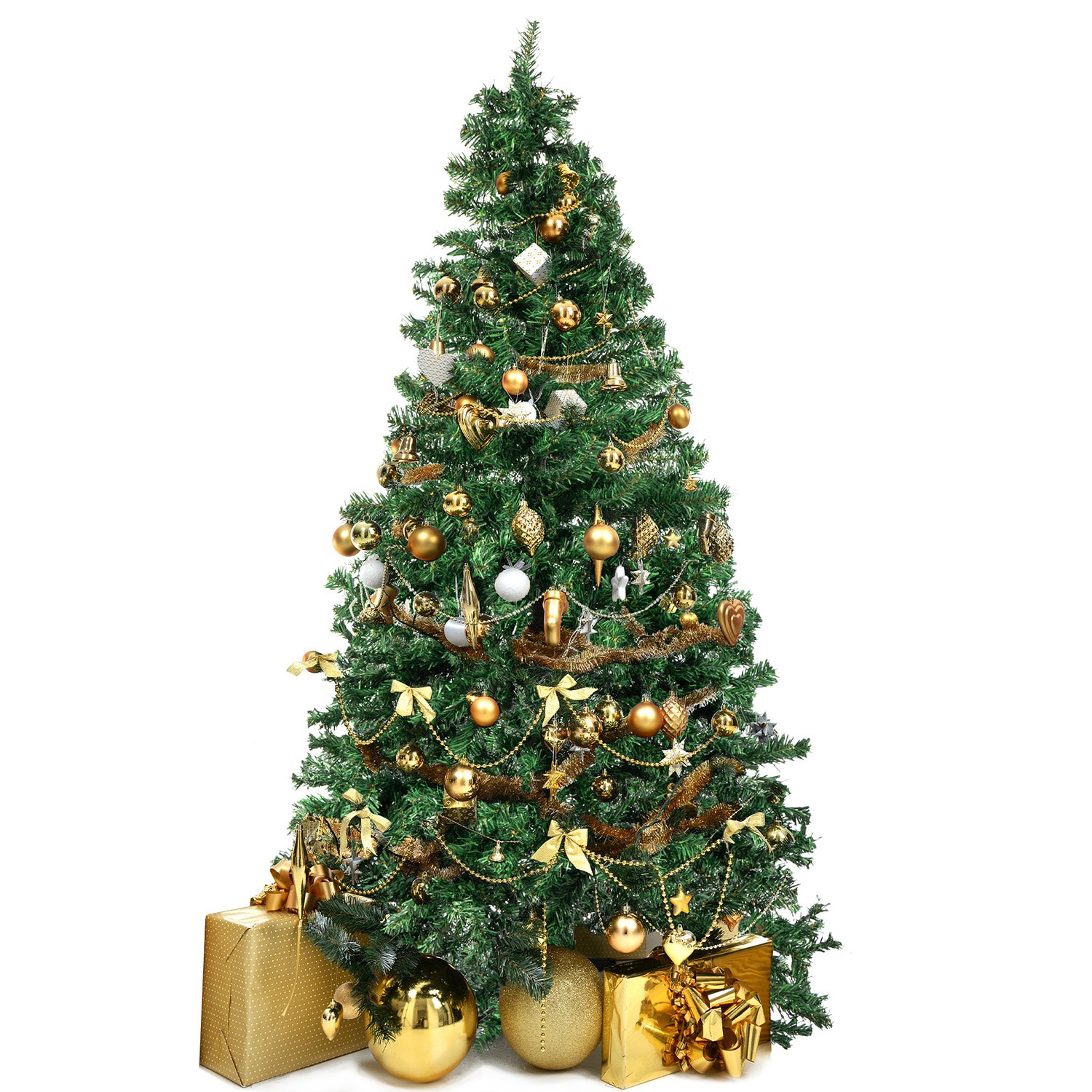Künstlicher Weihnachtsbaum mit Schnee - Christbaum mit wunderschönen Baumspitzen